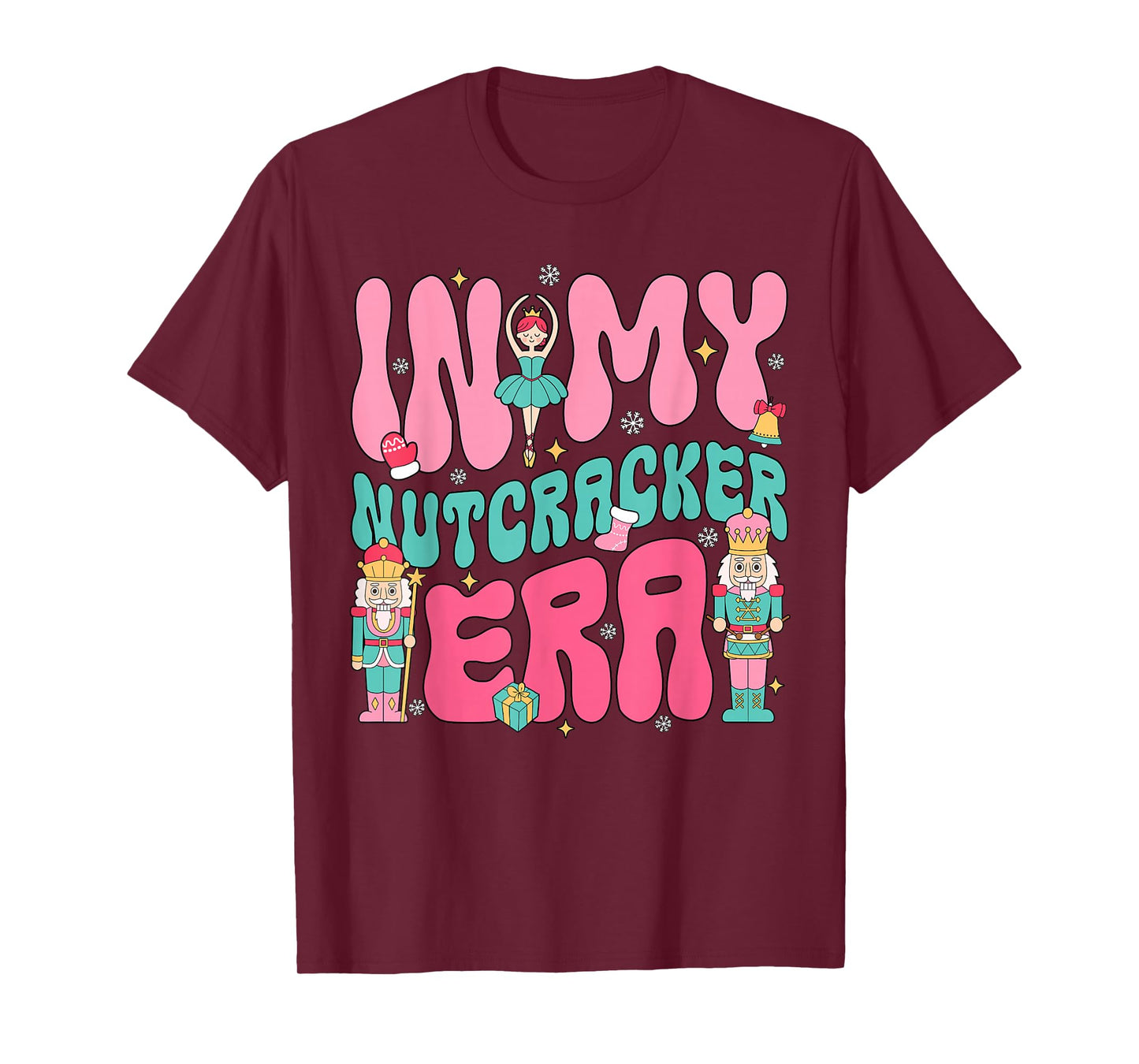 Pink Nutcracker Squad in My Nutcracker Era Christmas Women T-Shirt