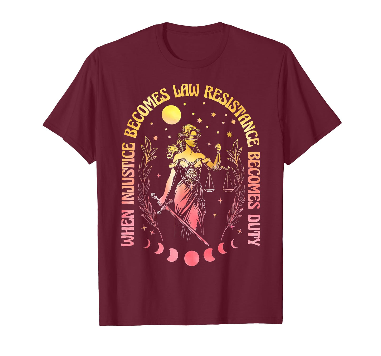 When Injustice Becomes Law Resistance Becomes Duty RBG Quote T-Shirt