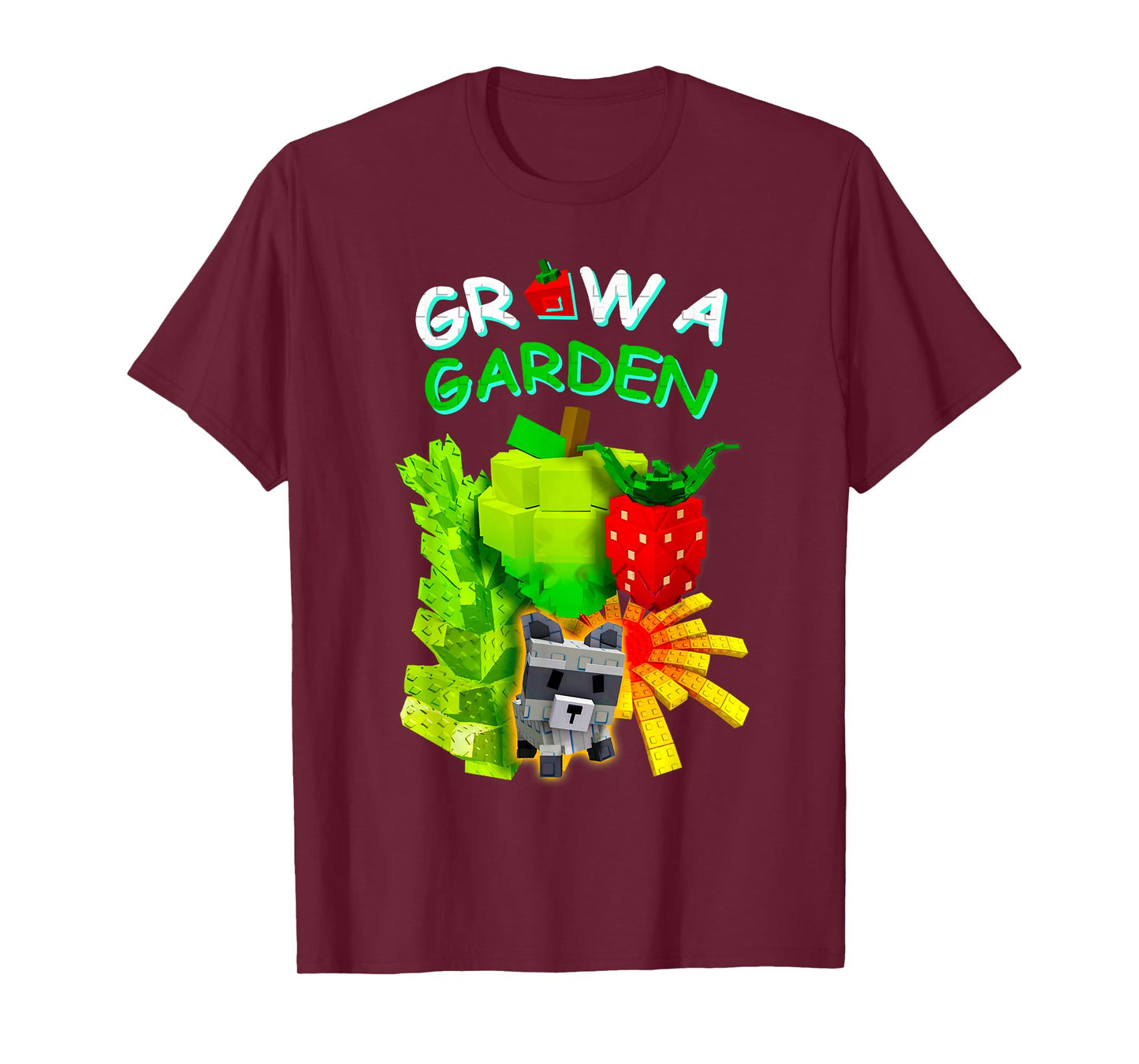 Grow A Garden Sugar Apple Romanesco Elder Strawberry Gamer T-Shirt