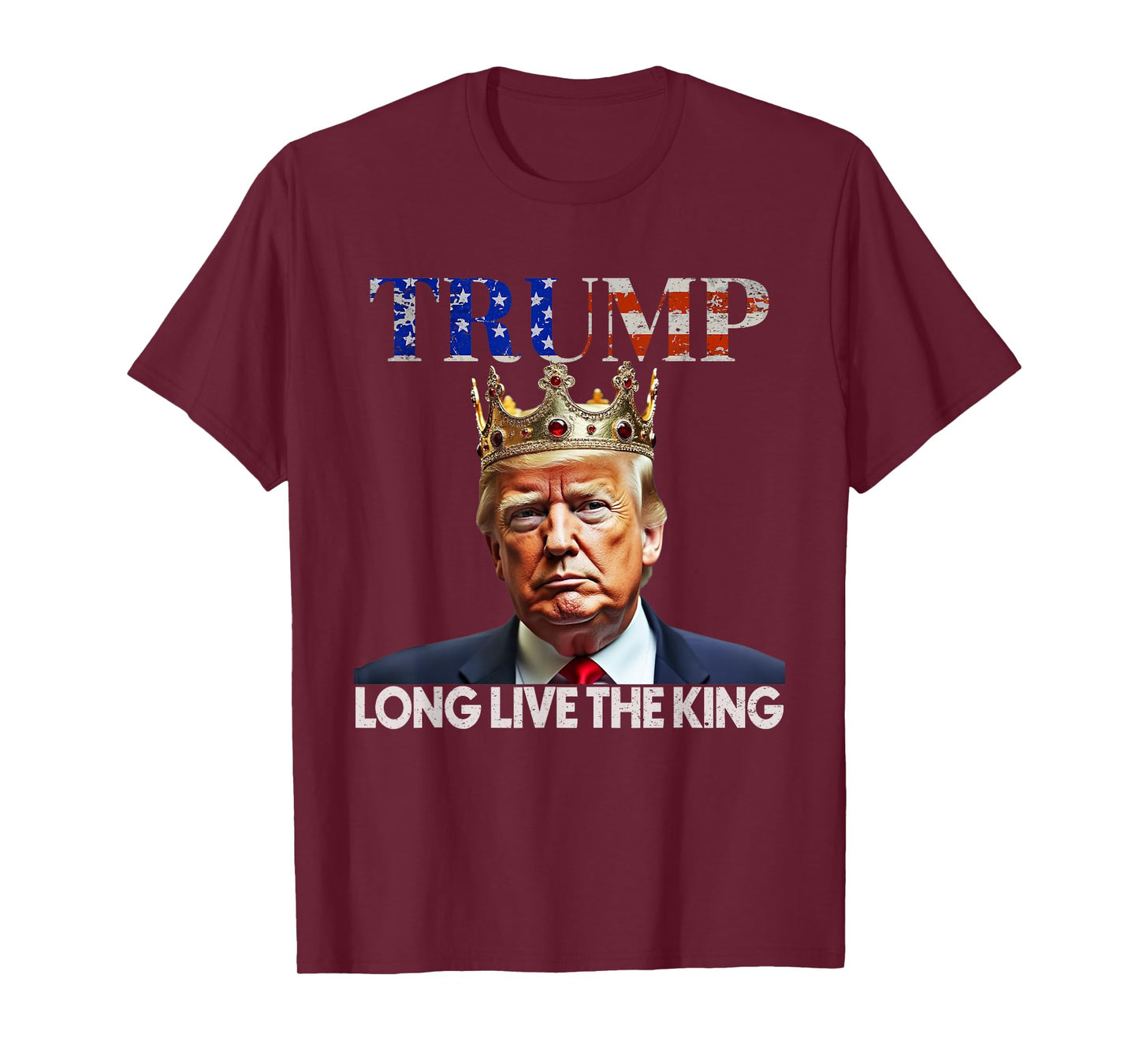 Long Live The King Vintage Retro Trump Portrait 4th of July T-Shirt