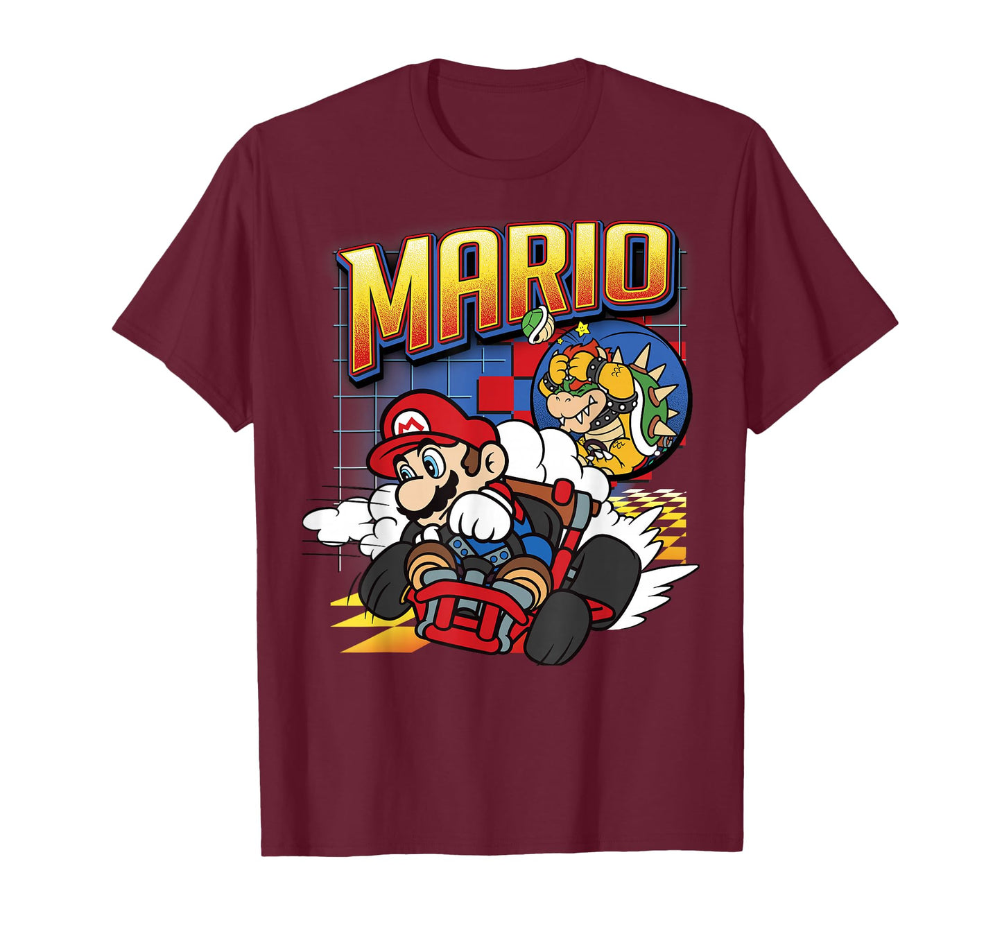 Mario Kart Bowser Mario Racing Graphic T-Shirt T-Shirt
