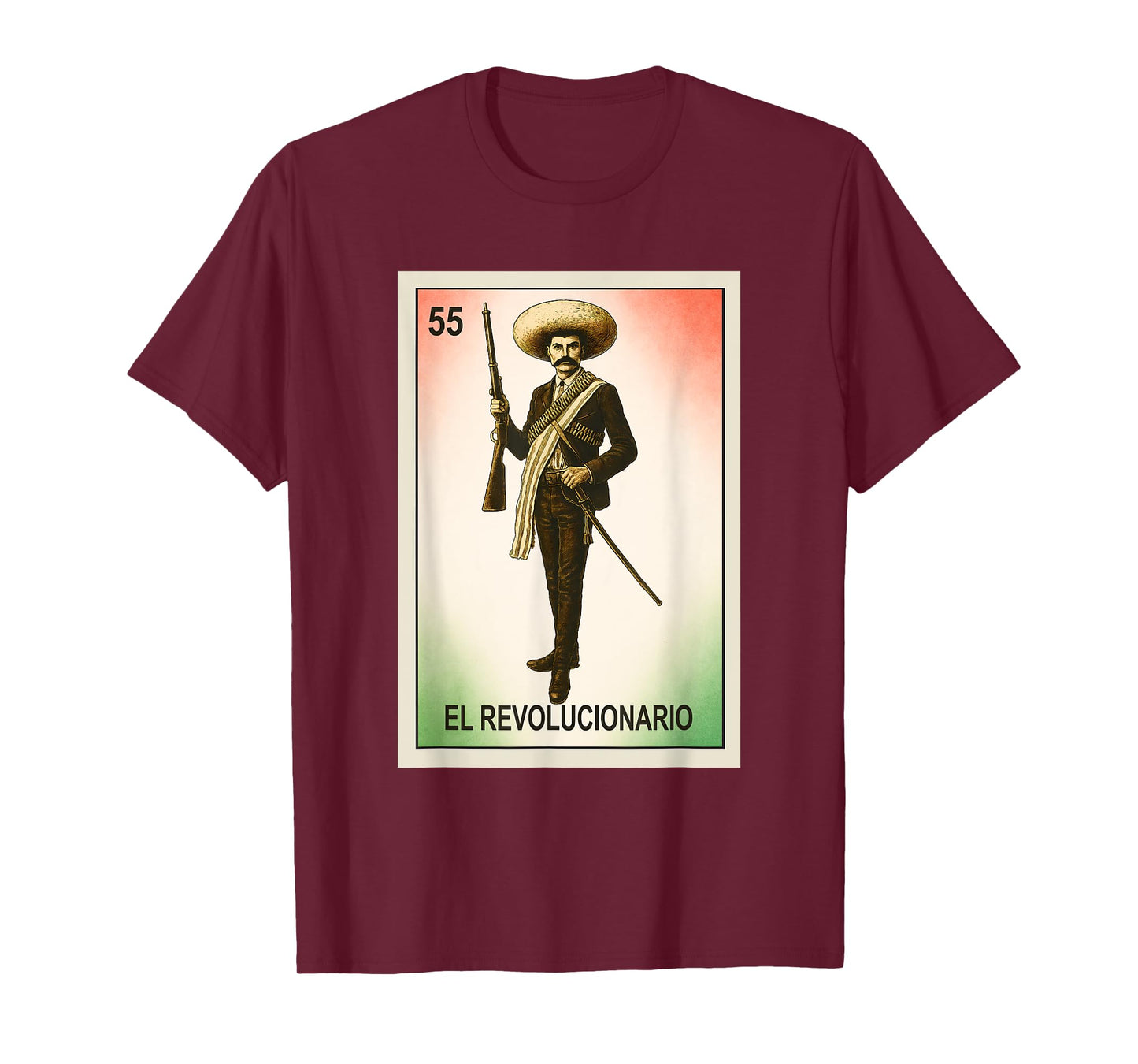Mexican Lottery Designs El Revolucionario Emiliano Zapata T-Shirt