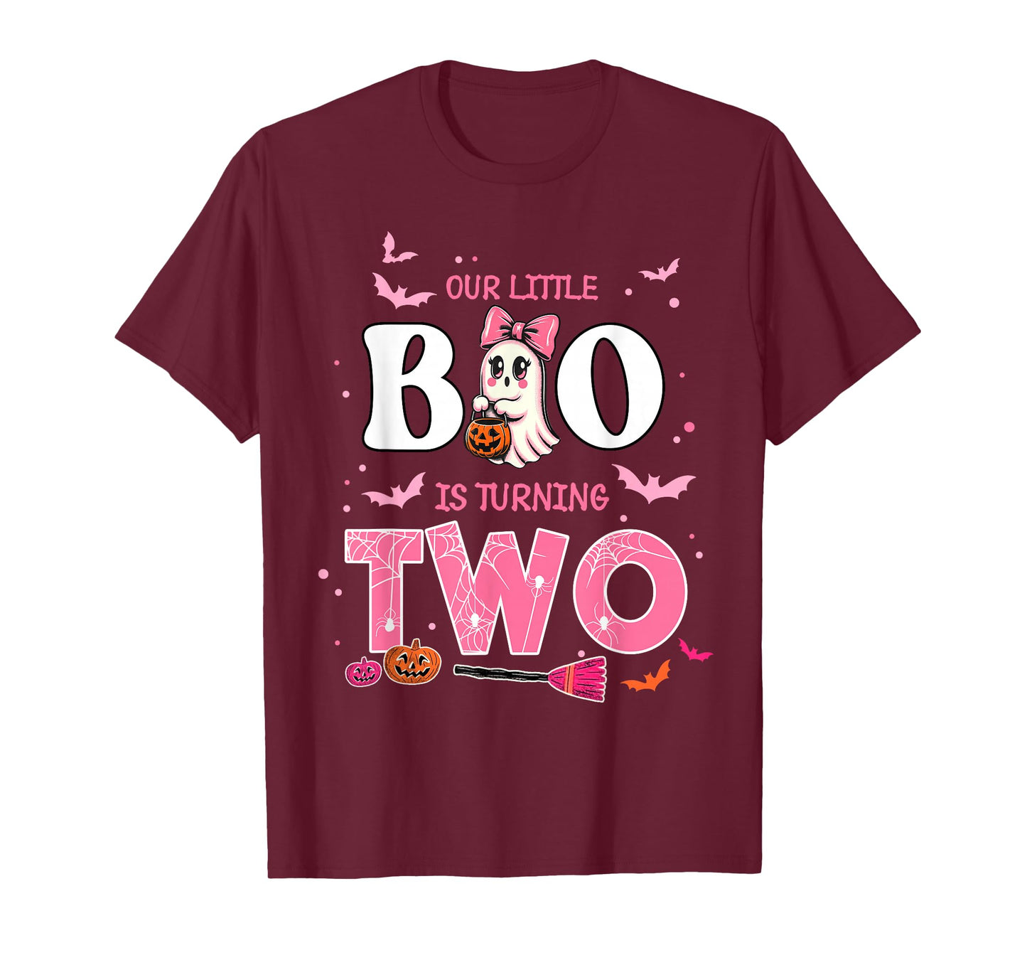 Our Little Boo is Turning Two 2nd Birthday Outfit Girl T-Shirt