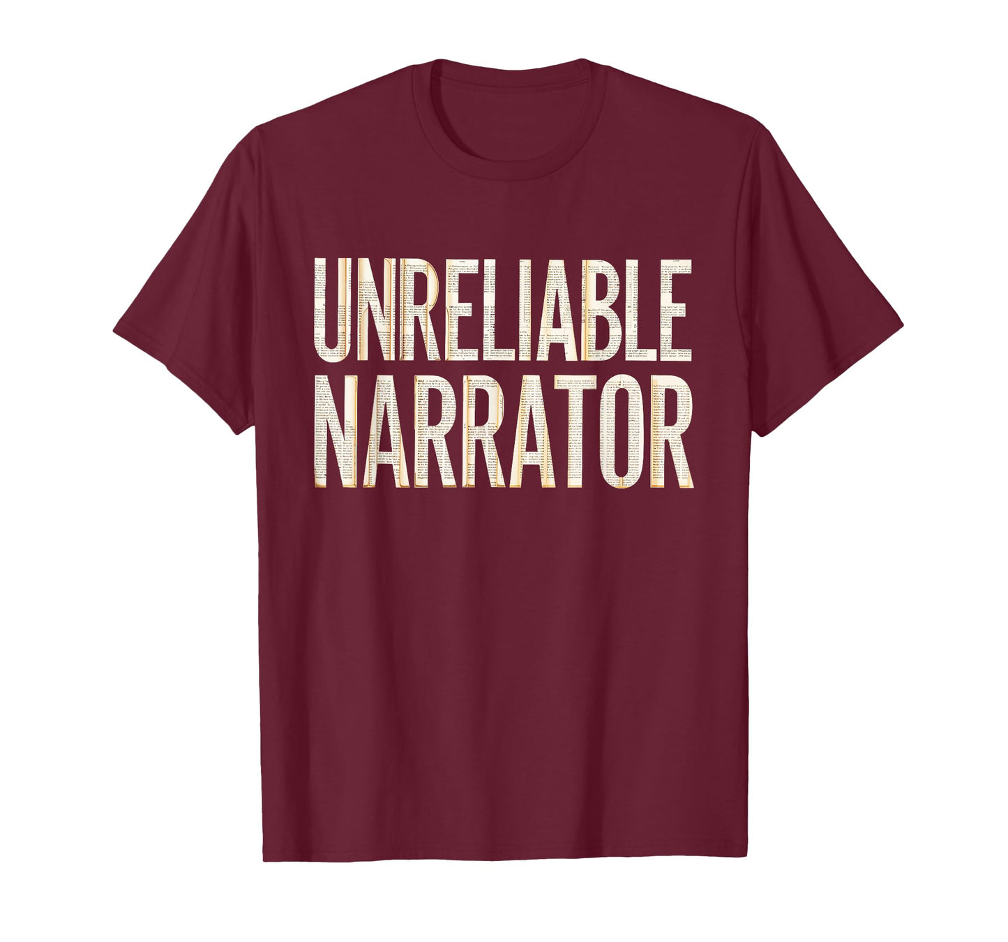 Unreliable Narrator Shirt Men Women Literary Lover Writer T-Shirt