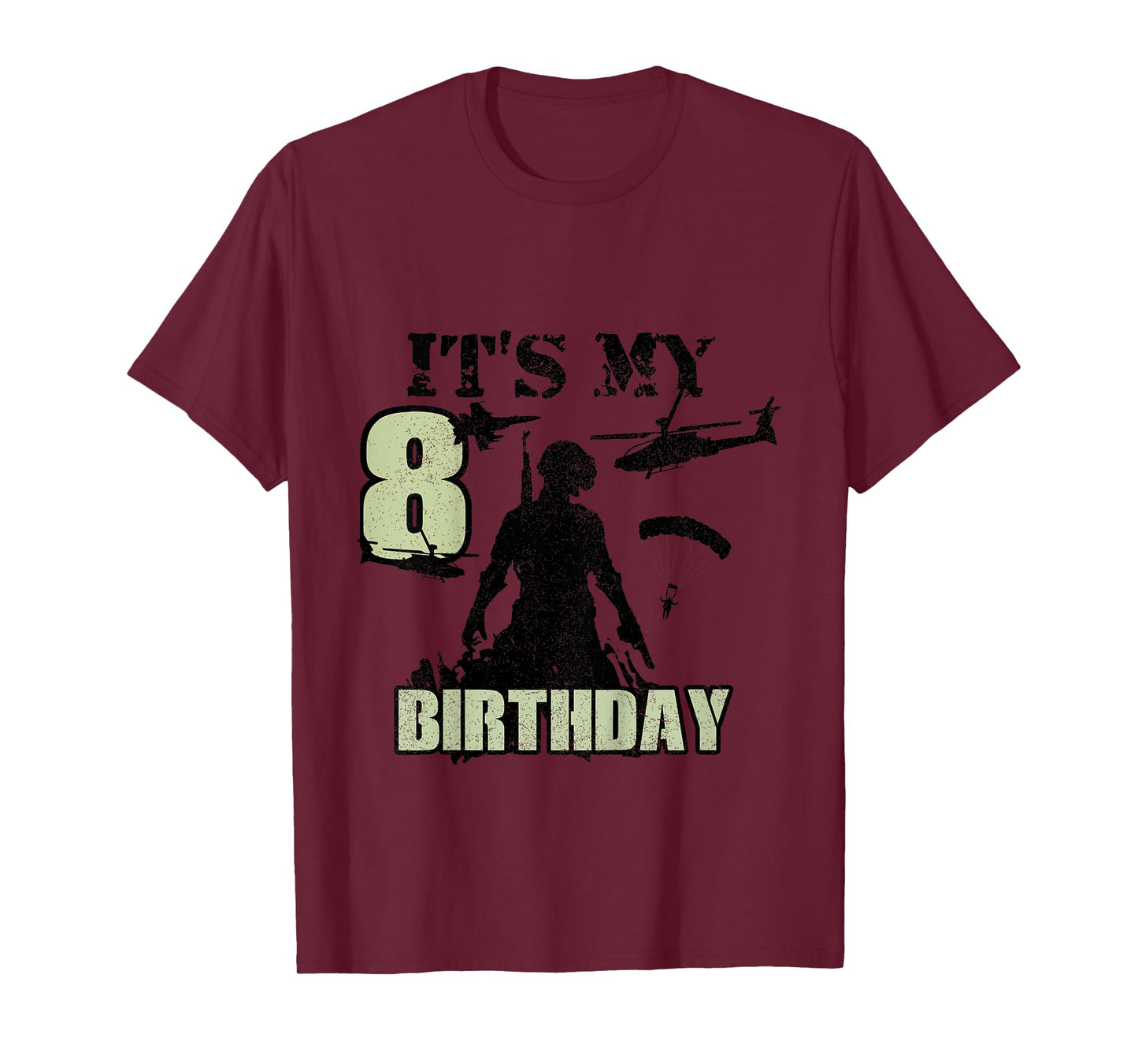 8 Year Old Call Of Theme It's My Birthday Gift Boys Girls T-Shirt