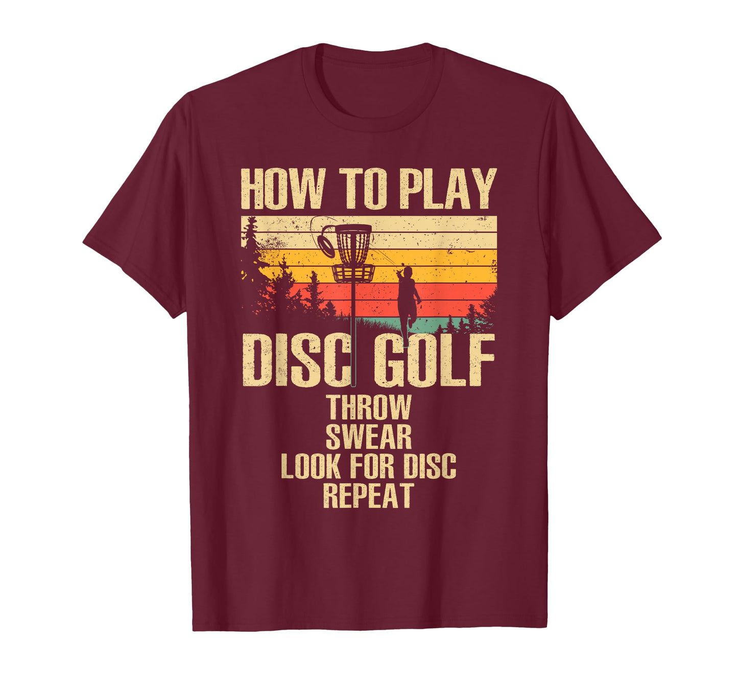 Funny Disc Golf Design For Men Women Disc Golf Player Lover T-Shirt