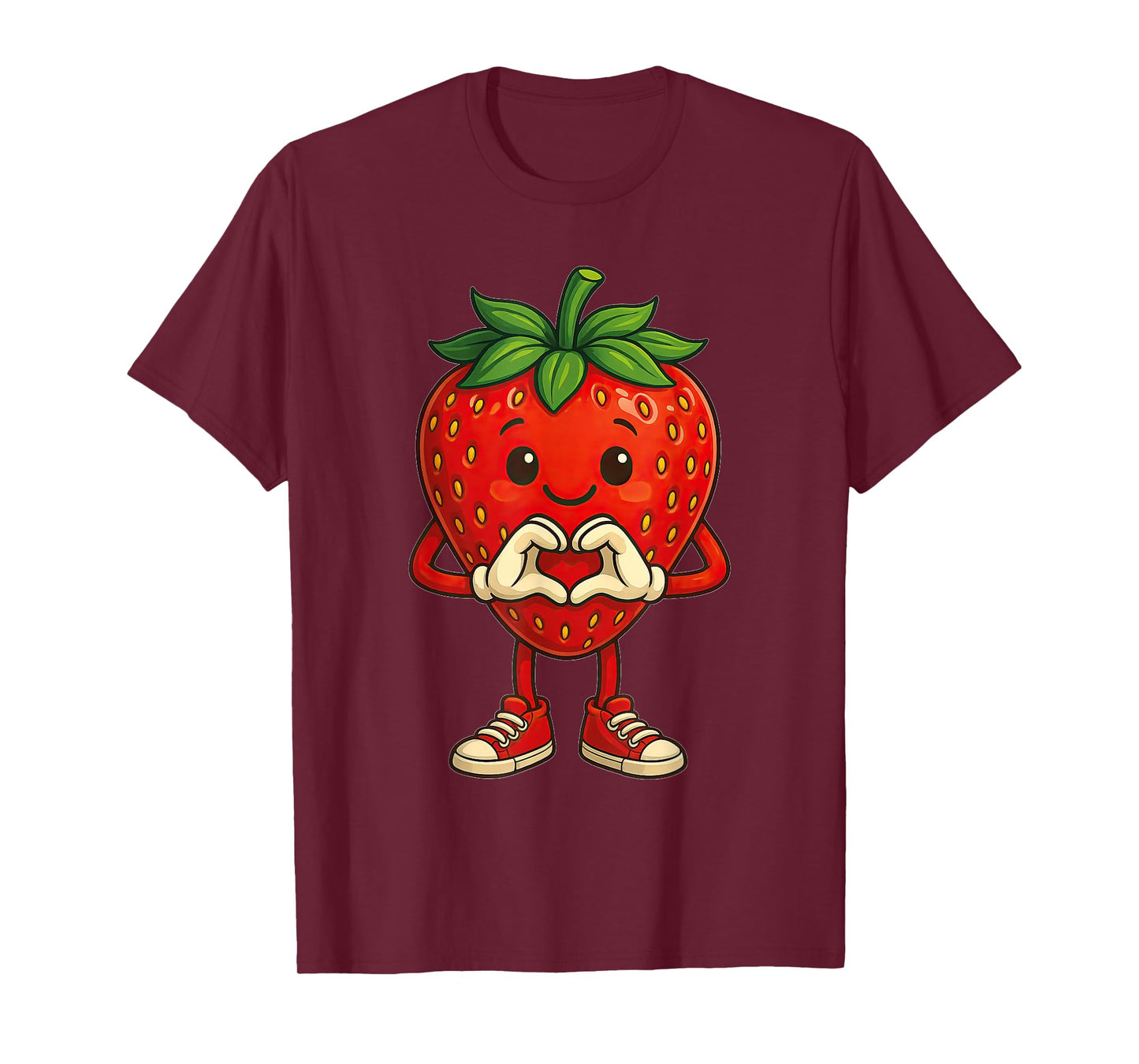 Strawberry with Heart | Sweet strawberry motif with heart T-Shirt