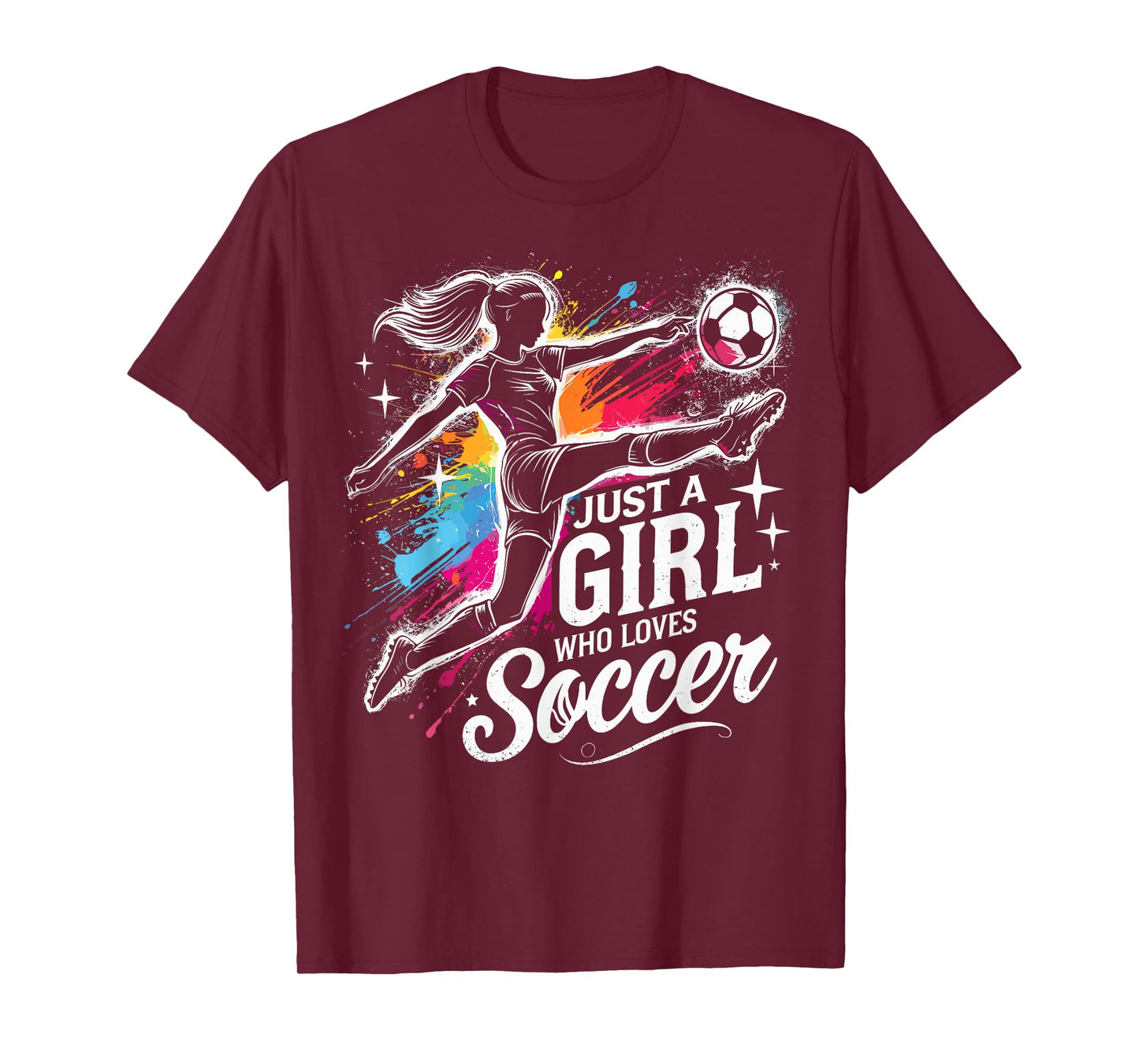 Football Lover Just A Girl Who Loves Soccer T-Shirt