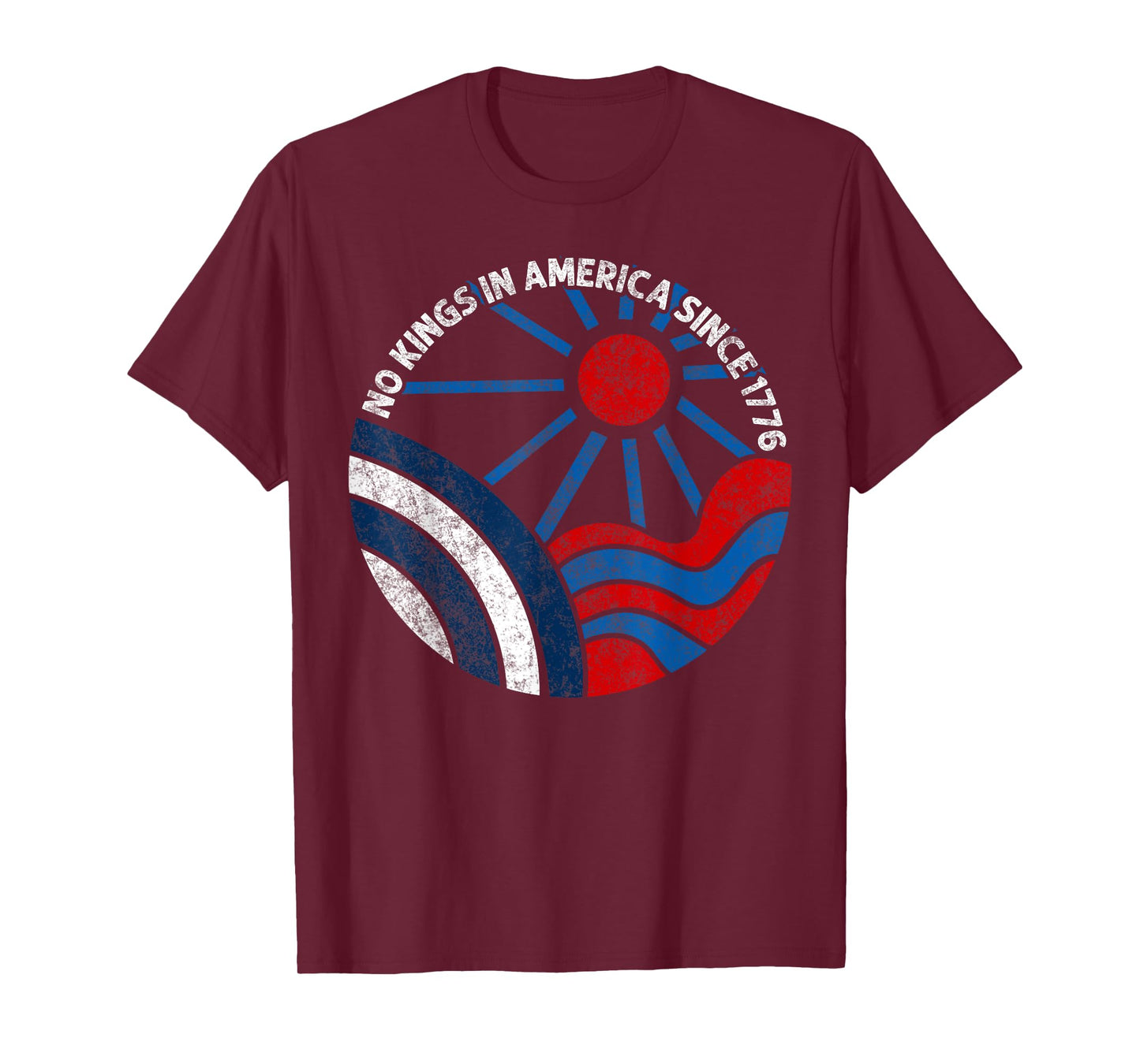 No Kings in America Since 1776 Flag No Kings Day Men Women T-Shirt