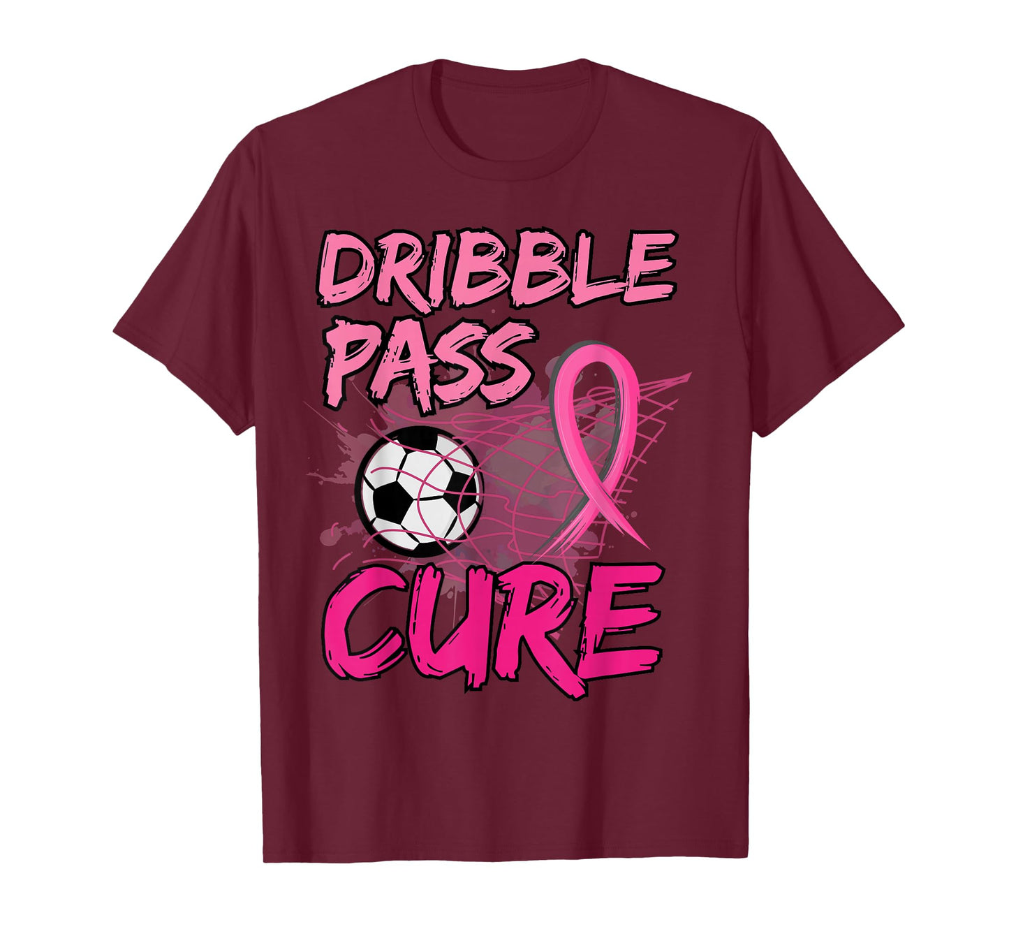 Breast Cancer Awareness Soccer Pink for Boys Kids Toddler T-Shirt