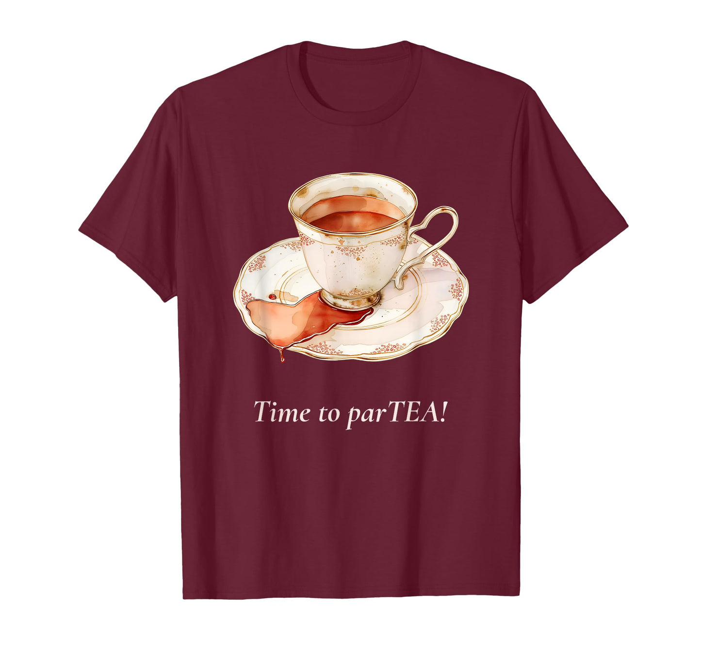 Time to Par-Tea (Tea Statement & Teacup Graphic) T-Shirt