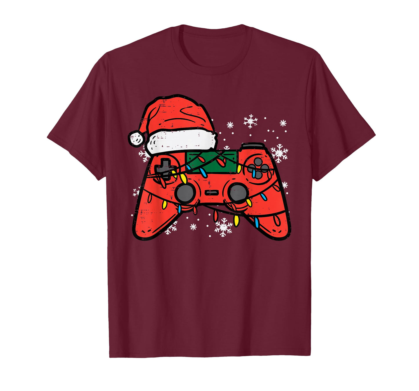 Christmas Gamer Controller Xmas Boys Kids Youth Men Teen T-Shirt