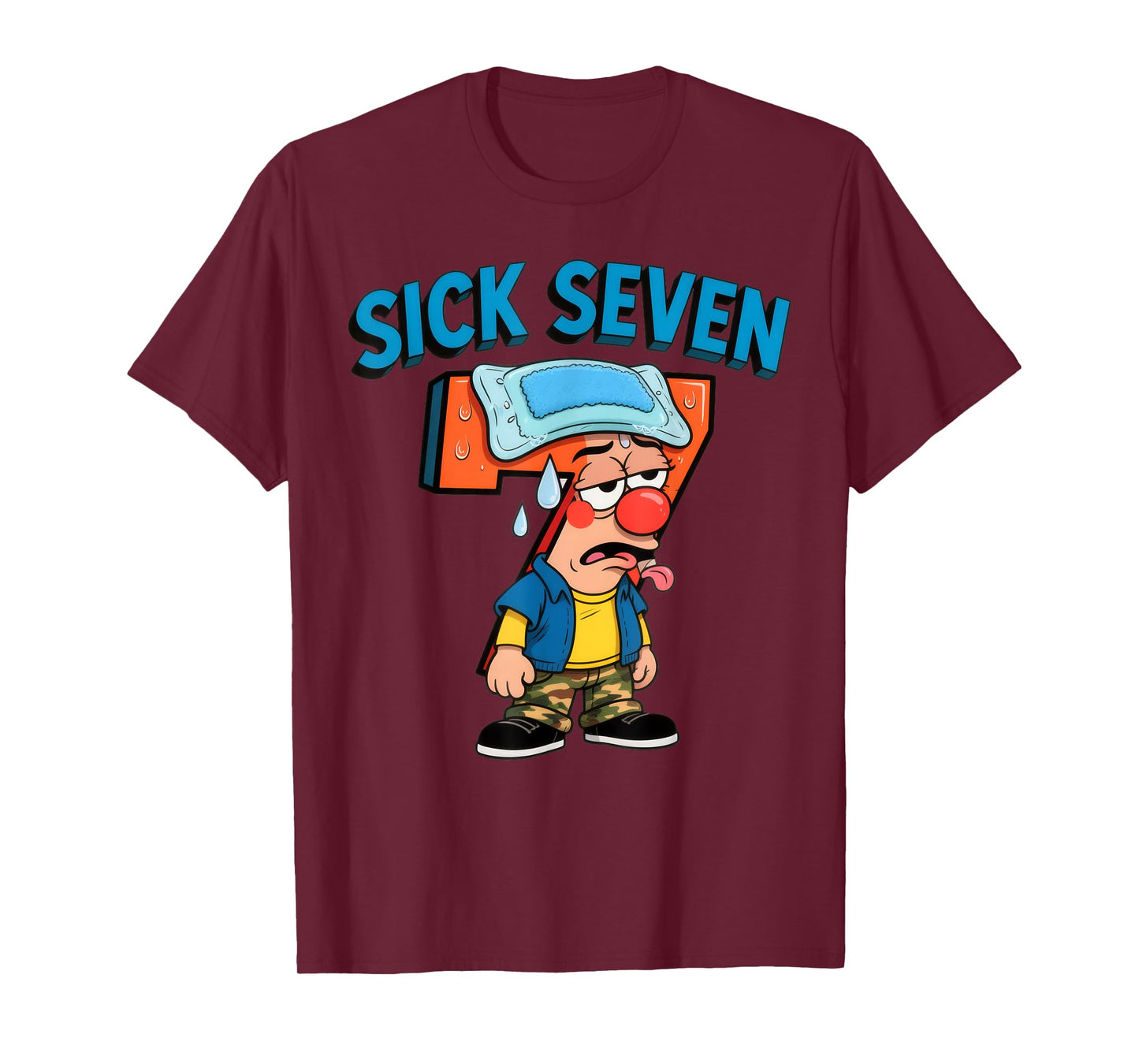 Sick Seven Funny Meme 67 Six Seven Halloween Costume T-Shirt