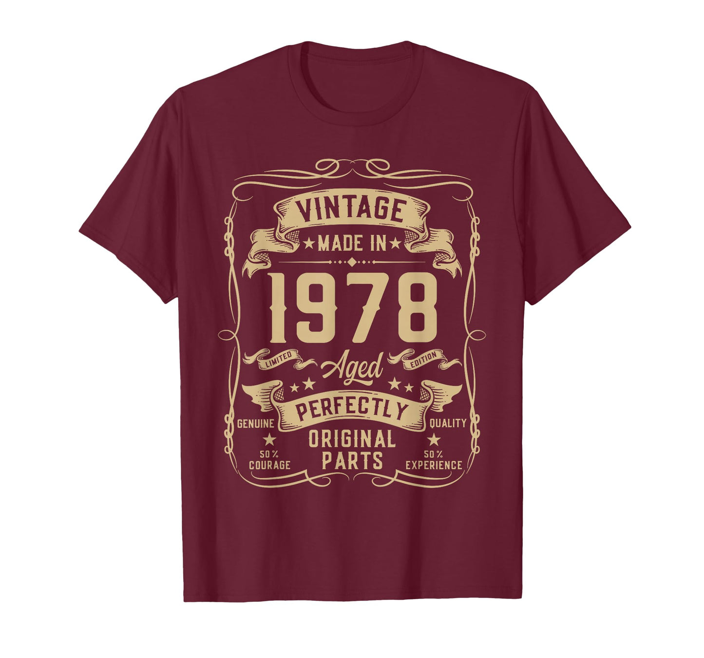 Vintage 1978 47yr 47th Birthday Gifts for Men 47 Years Old T-Shirt