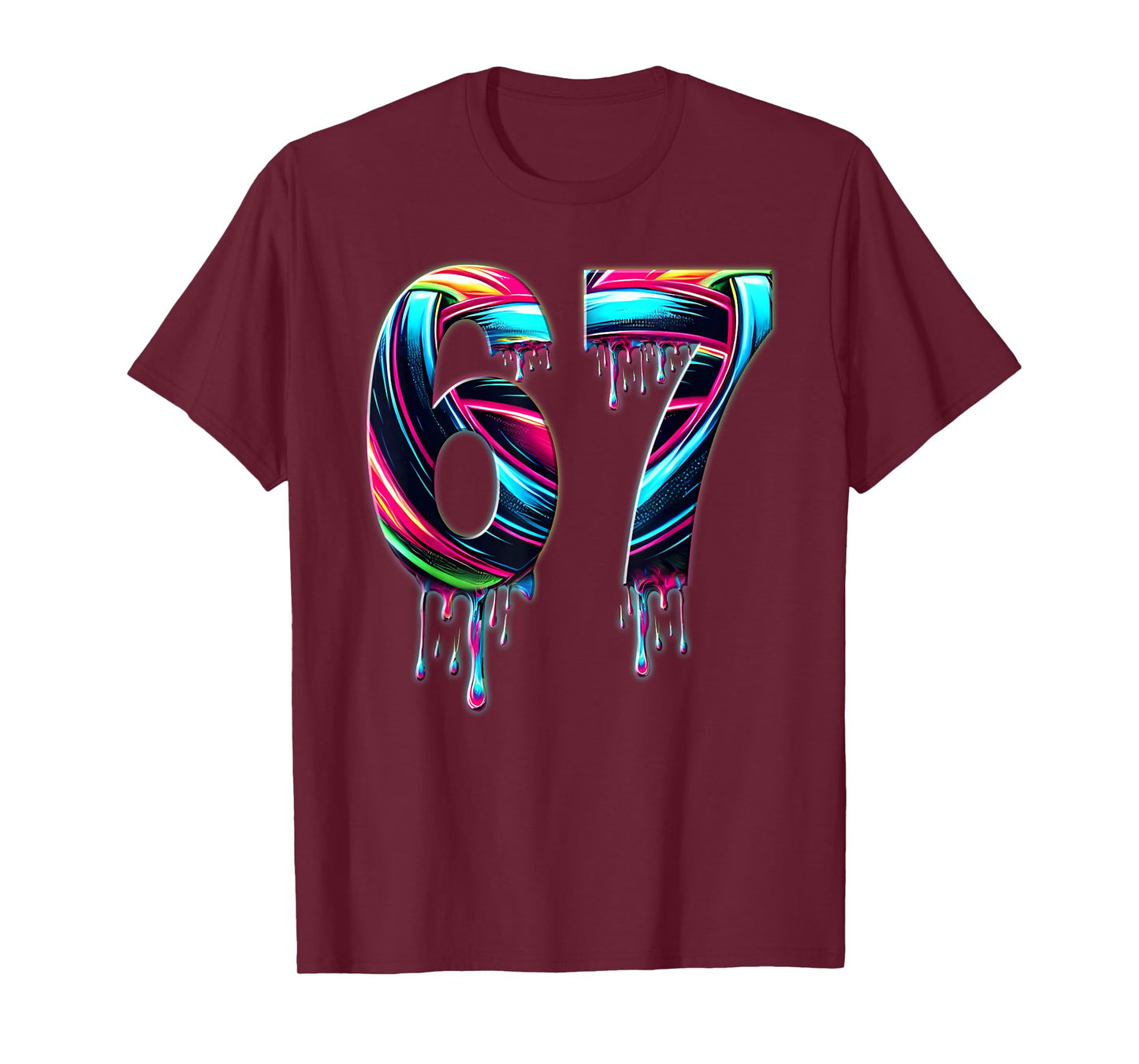 67 Six Seven 6 7 Meme Design Funny 6 7 T-Shirt
