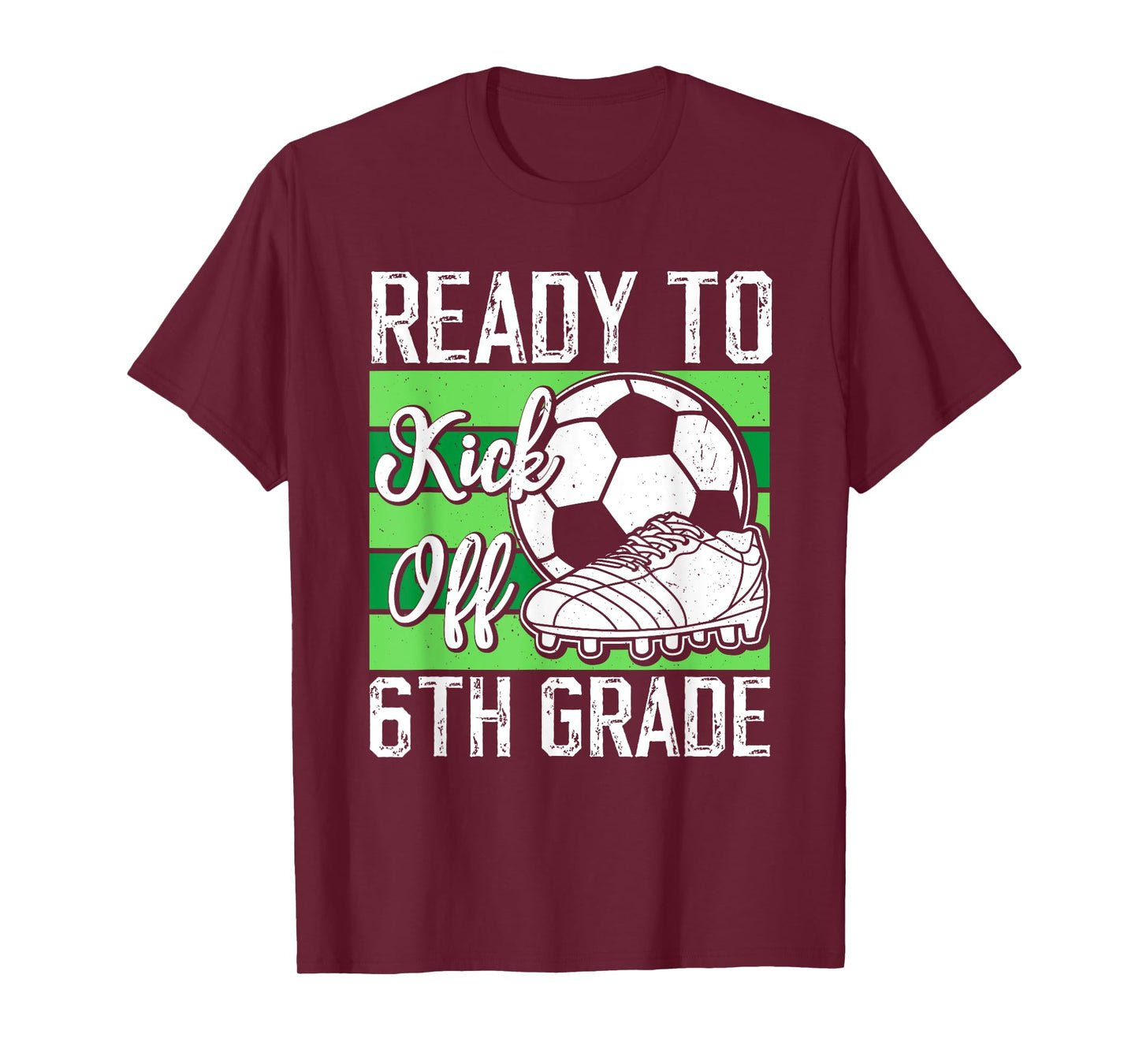 Funny Back To School First day Of 6th Grade Soccer Boys T-Shirt