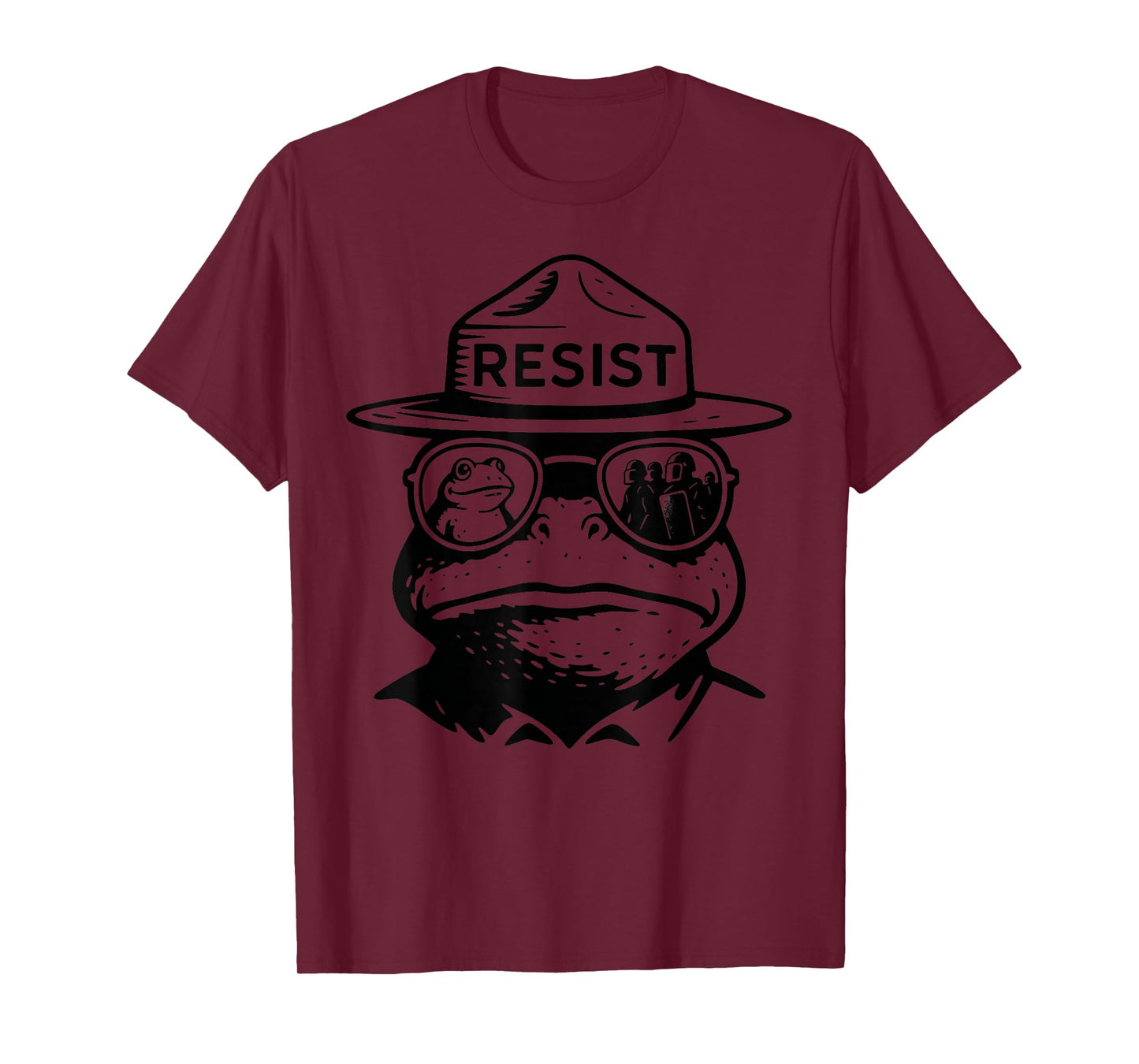 Portland Frog Funny City Art - Portland Frog Protest T-Shirt