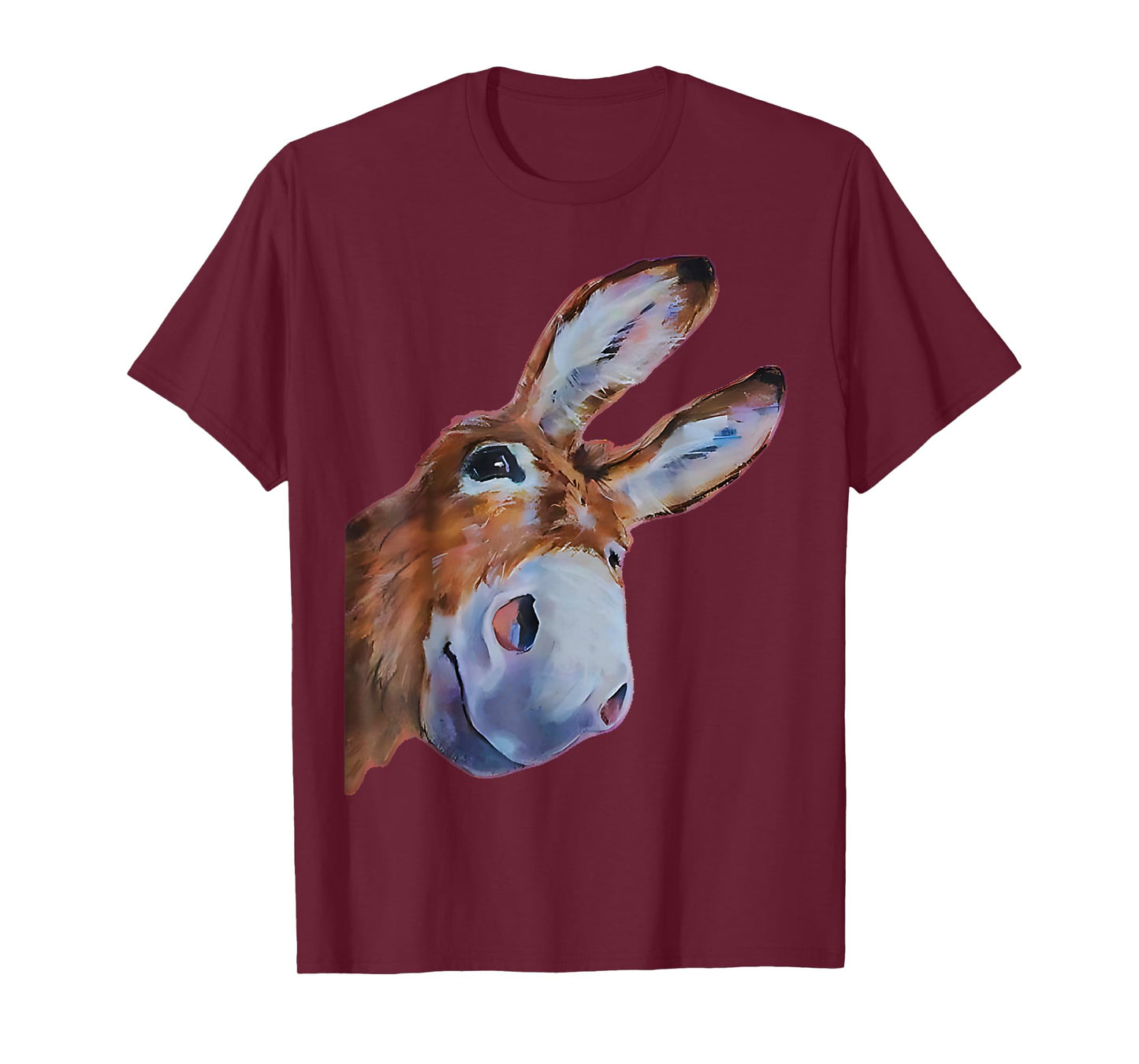 Funny Donkey Art Donkey Head Smile Eagerly Donkey Lover Men T-Shirt