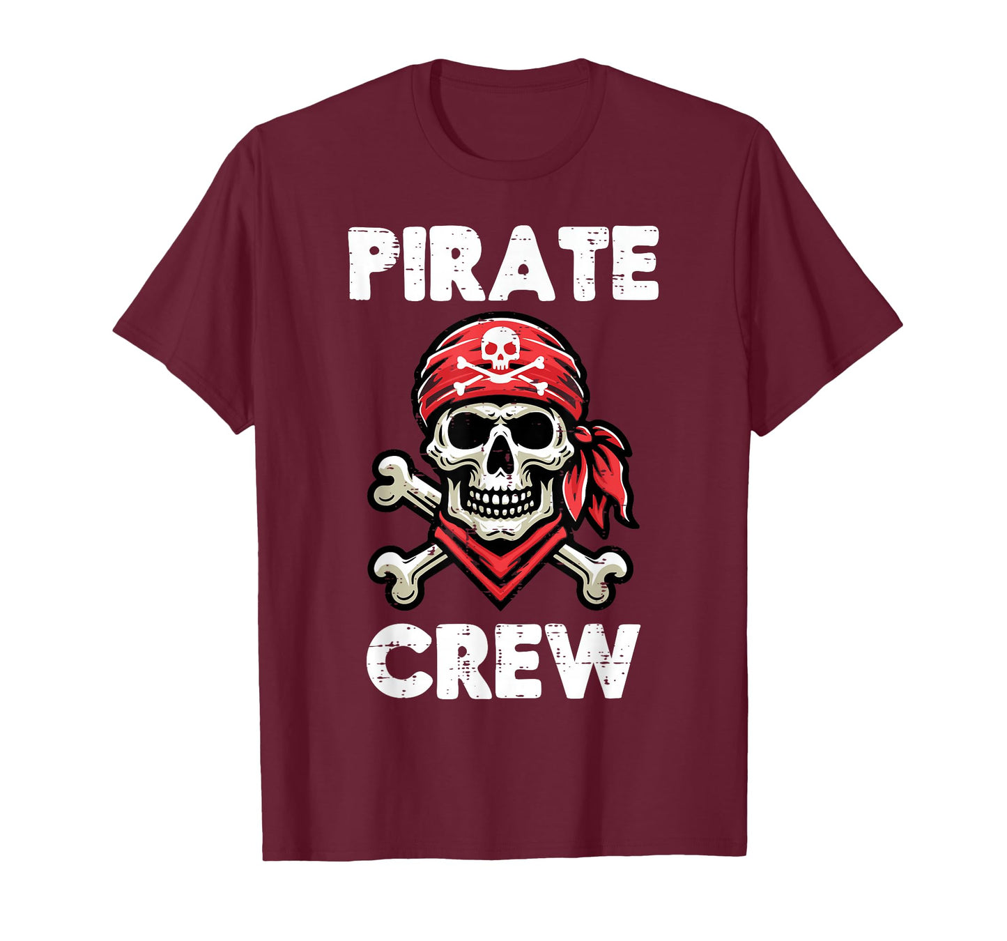 Pirate Crew Skull Crossbones Funny Matching Men Women Kids T-Shirt