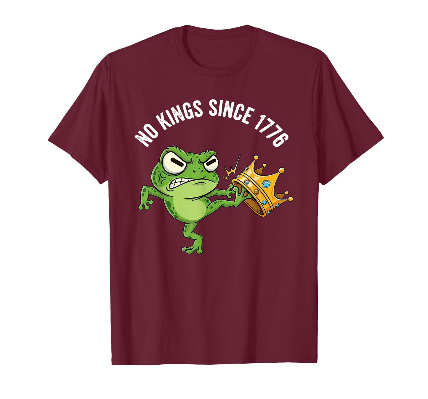 Frog No Kings Since 1776 We The People Political T-Shirt