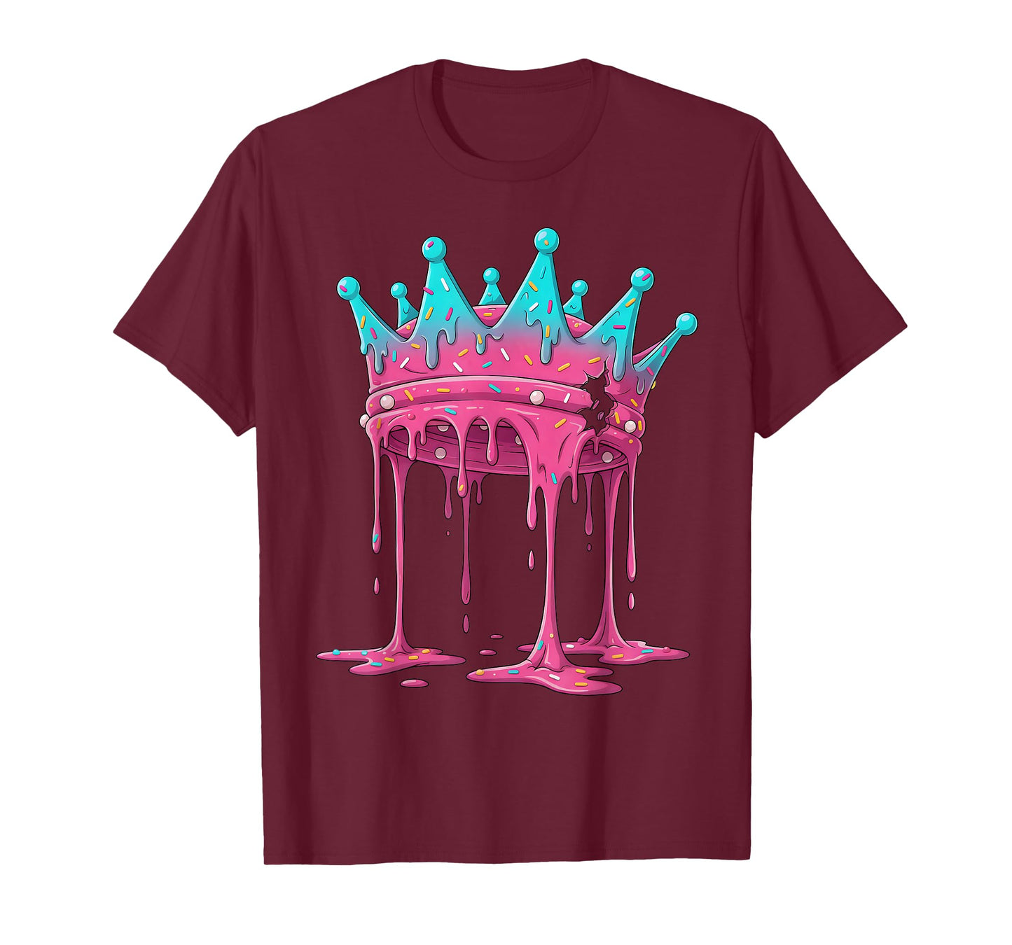 No Kings in America Ice Cream Drip Protest Sign Graphic T-Shirt