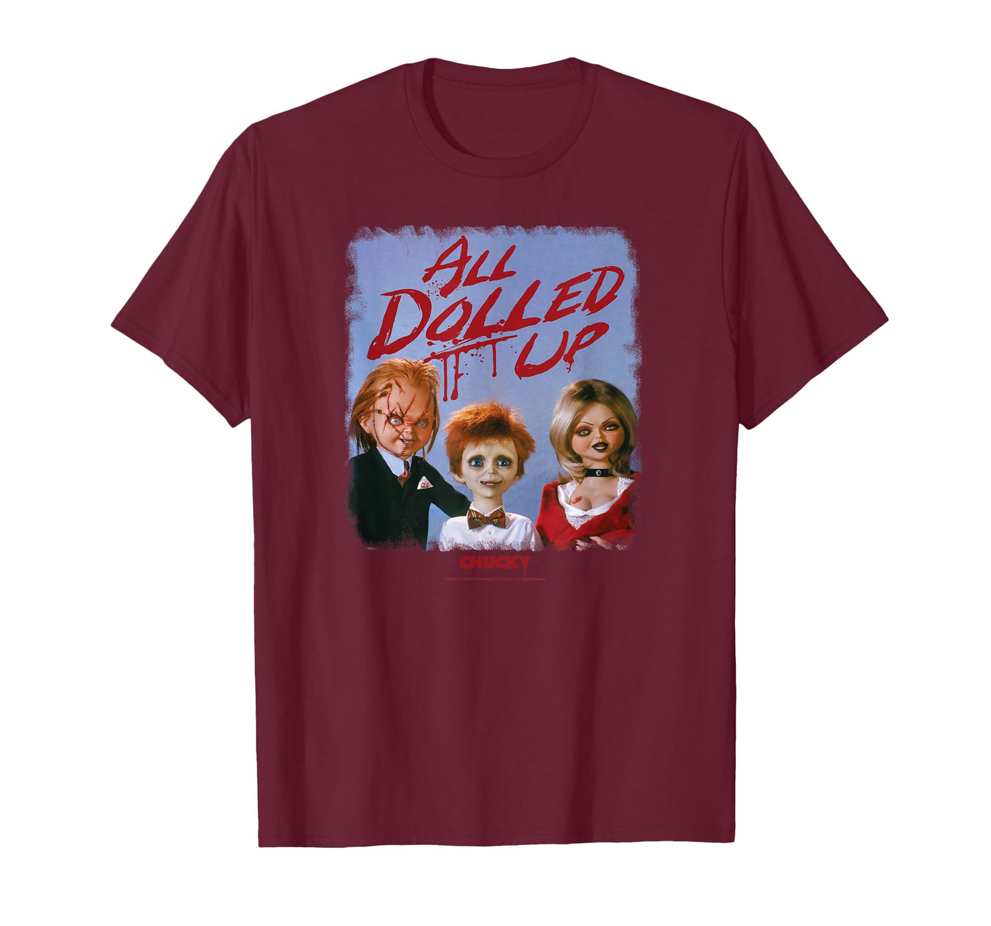 Chucky All Dolled Up Chucky Tiffany Glen T-Shirt