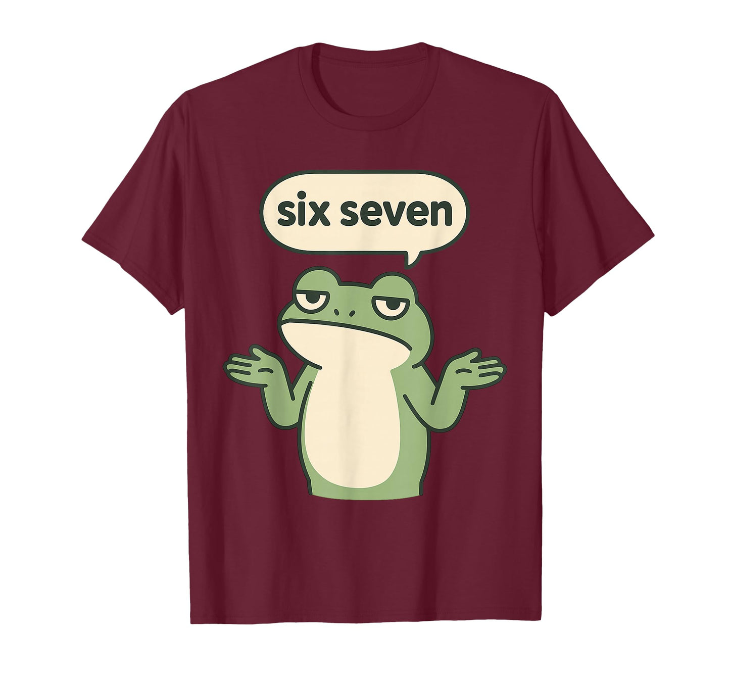 Funny 6-7 Frog Meme Brainrot Gaming Kids Humor T-Shirt