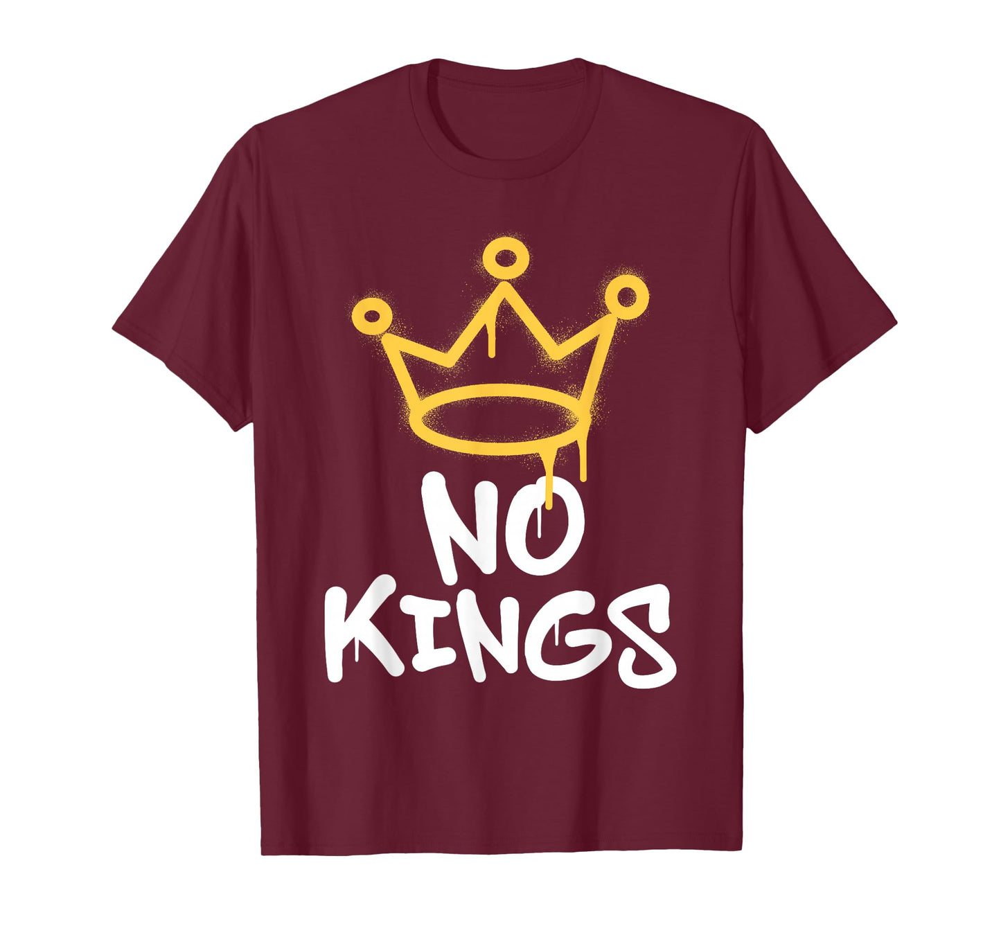 No Kings Day 2025 Protest Sign Grunge Nope Men Women Kids T-Shirt