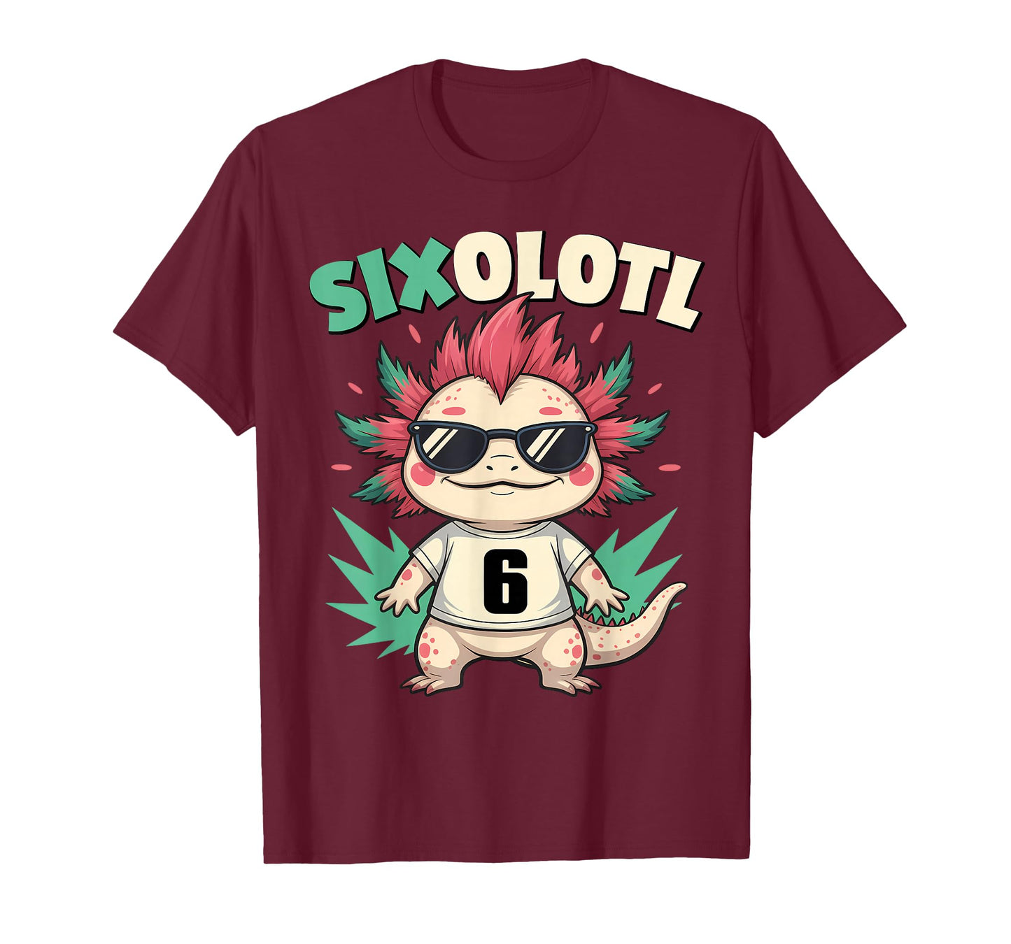 Sixolotl – Funny Axolotl Halloween Number 6 Costume T-Shirt