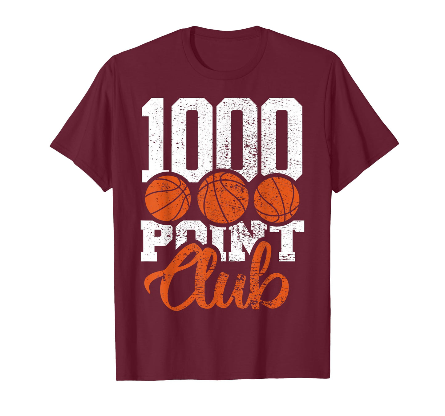1000 Points Basketball Club Scorer Squad Basketball Player T-Shirt