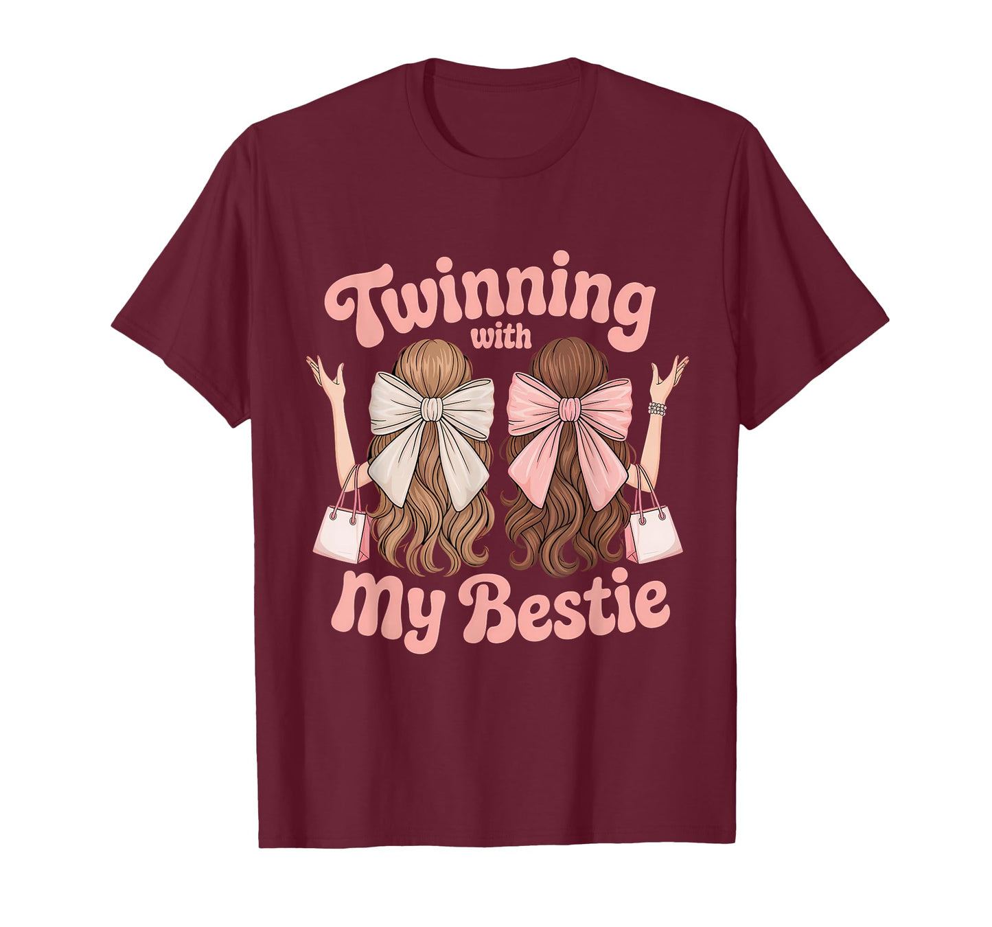 Twinning With My Bestie Twins Friends Twin Matching T-Shirt
