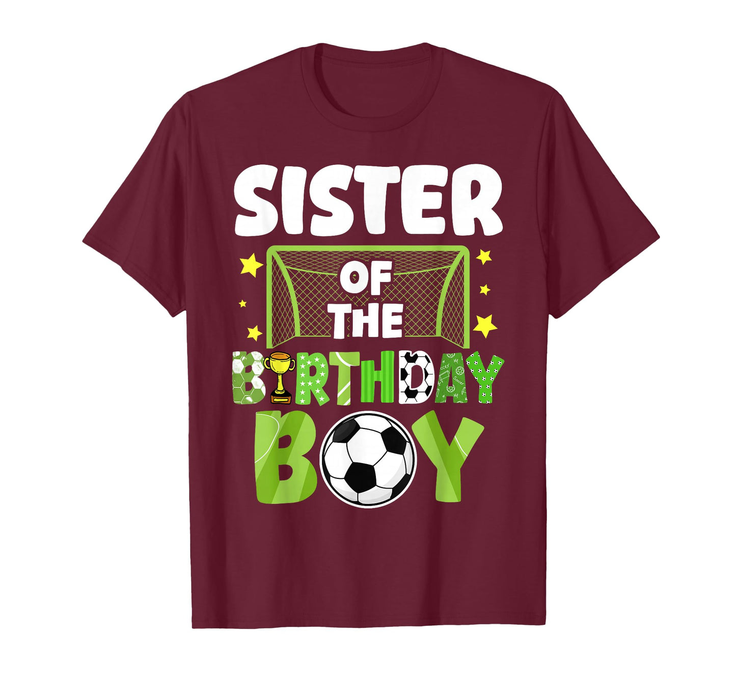 Soccer Sister Birthday Boy Party Soccer Family Matching T-Shirt