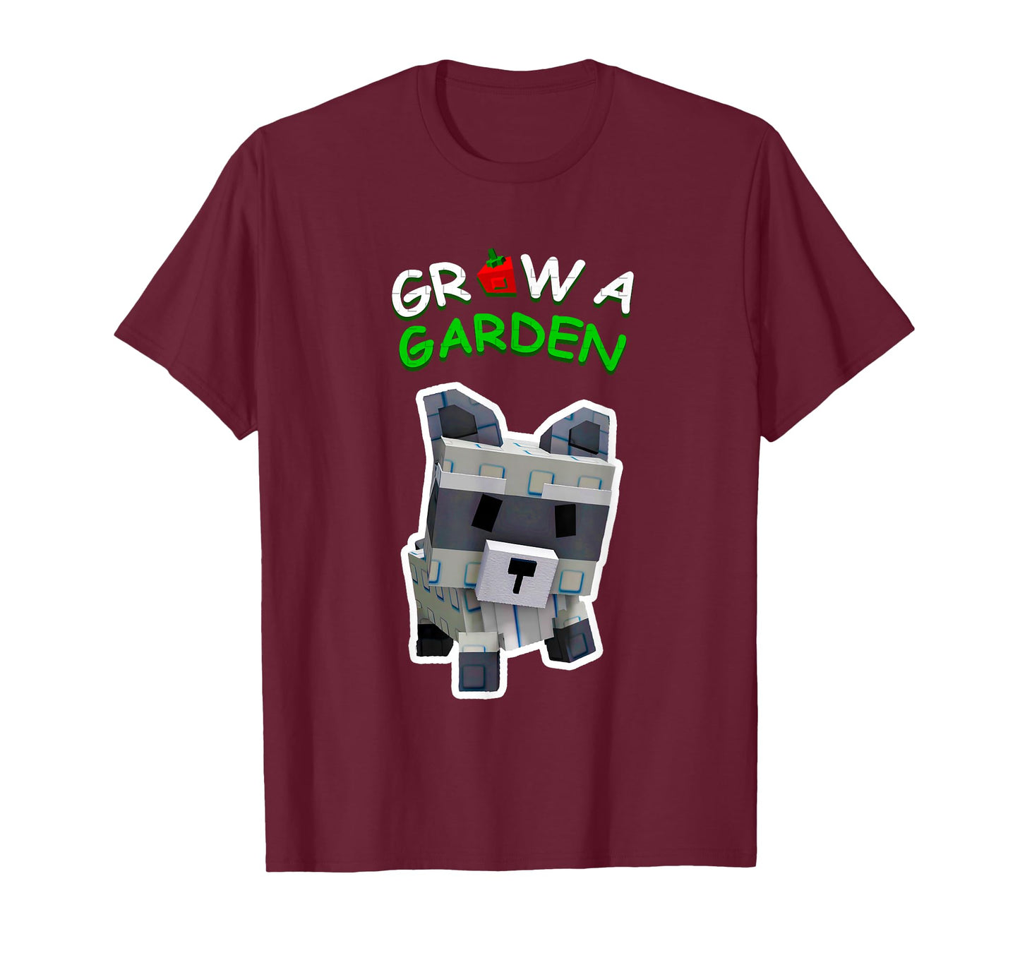 Grow a Garden Raccoon Pet Animal Gamer Fan T-Shirt
