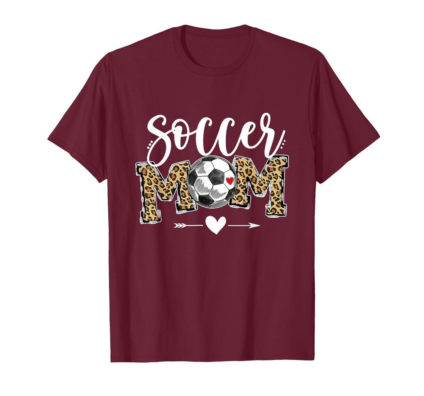 Soccer Mom Leopard Funny Soccer Mom Shirt Mother's Day T-Shirt