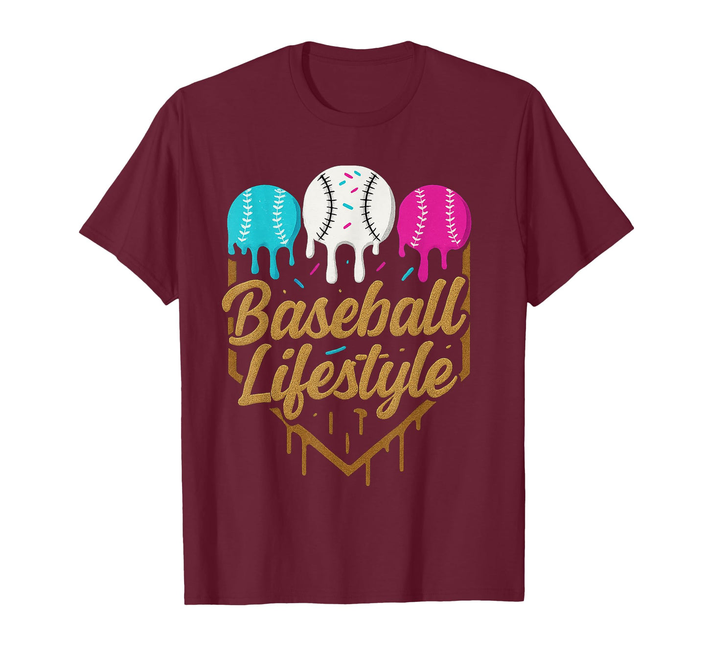 Baseball Lifestyle 101 Apparel Youth Baseball Drip Icecream T-Shirt
