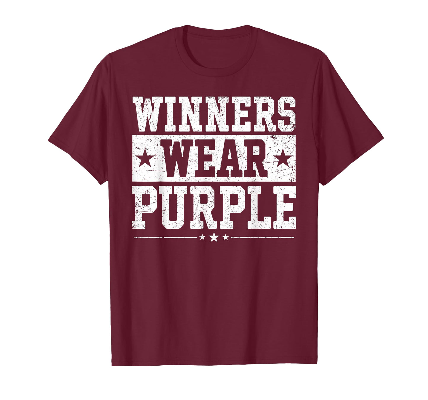 Winners Wear Purple Color War Camp Team Game Competition T-Shirt