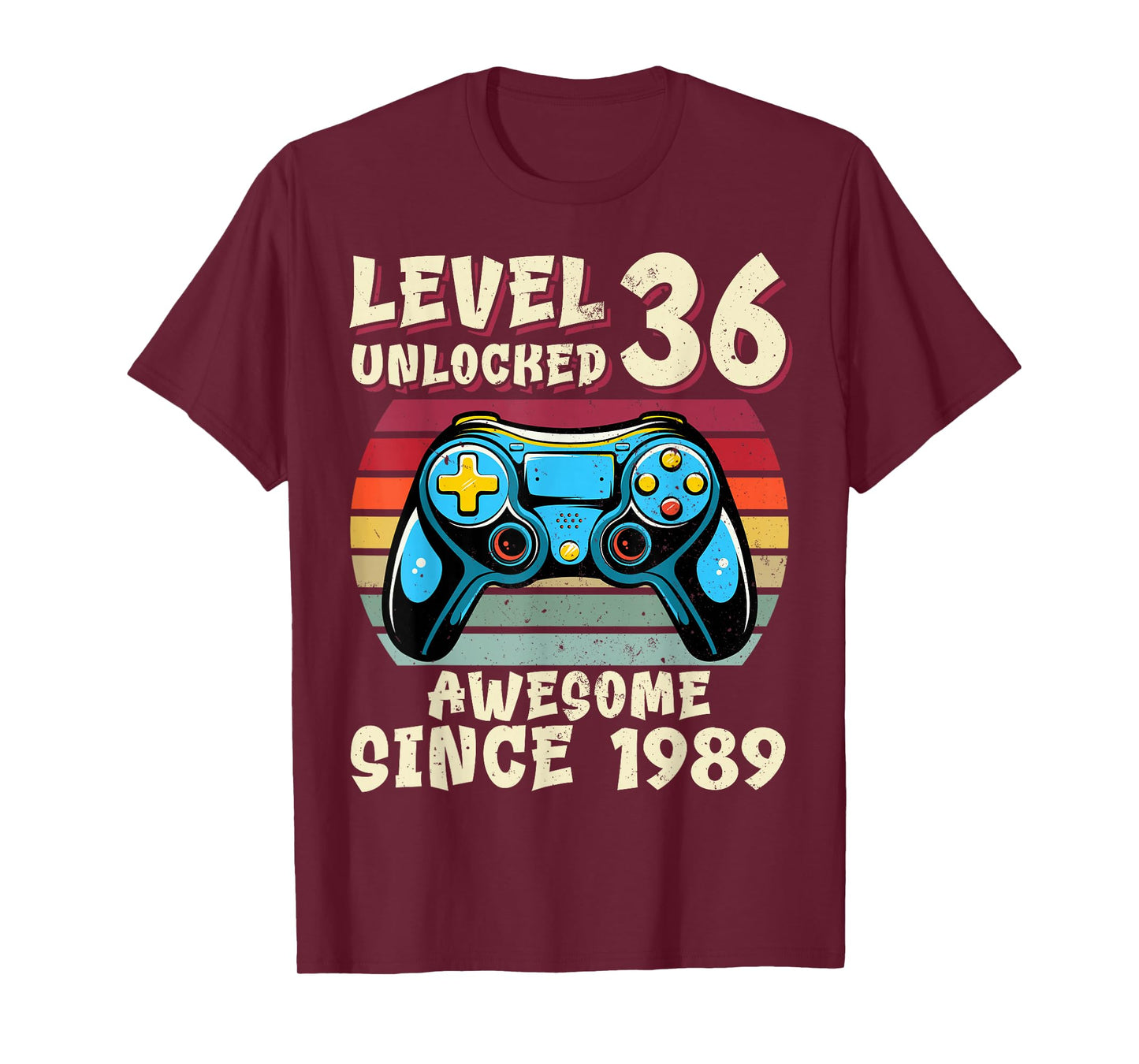 36th Birthday Decoration Men 36yrs 36 Years Old Birthday T-Shirt