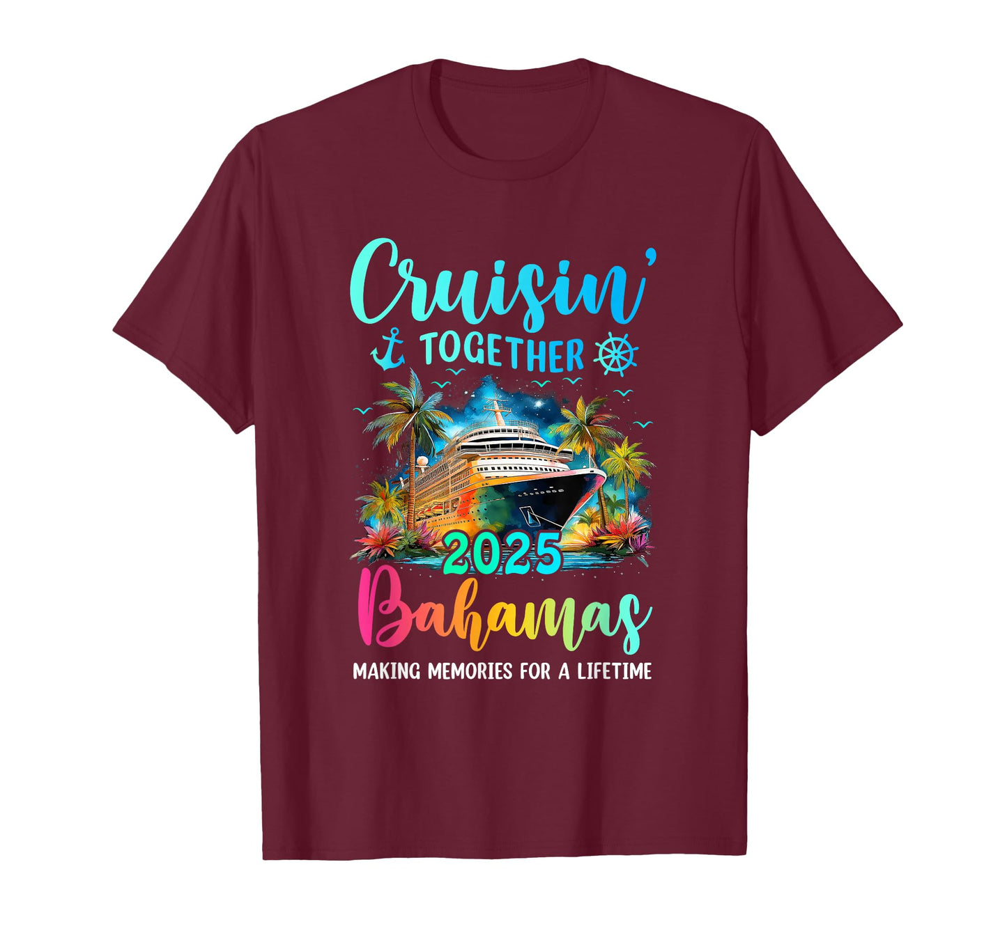 Cruisin' Together Bahamas 2025 Family Cruise Vacation T-Shirt
