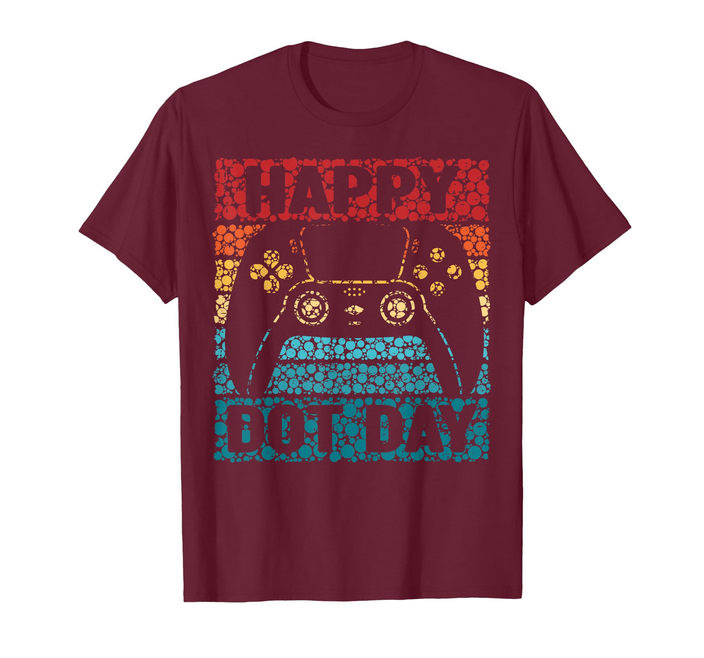 Happy Dot Day Shirts For Gamers Boys Kids Game Controller T-Shirt