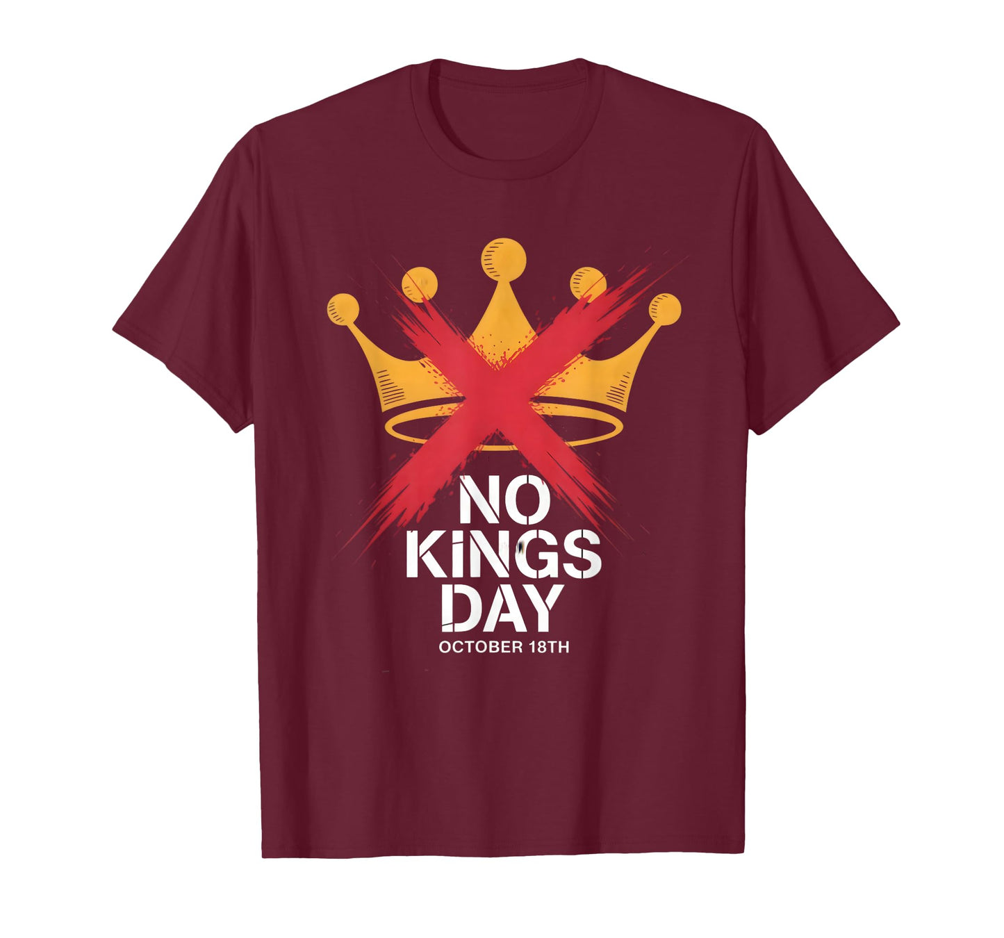 No Kings Day October 18th No Kings in America Democracy T-Shirt