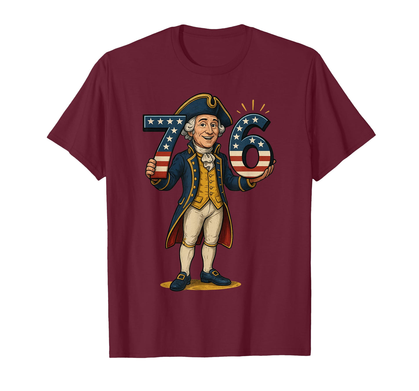 HUGvyn Six Seven 6 7 7 6 George Washington Teacher American T-Shirt