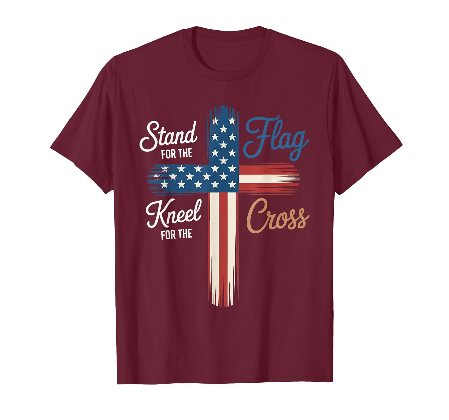 USA Flag Religious Quote 4th of July Christian Faith T-Shirt