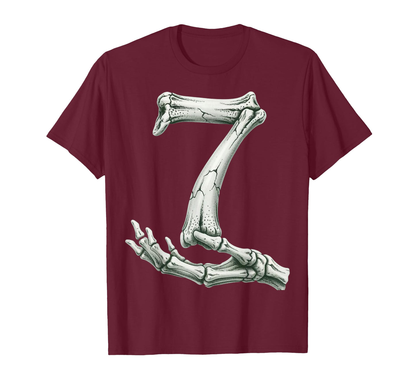 6 7 Halloween Skeleton Funny 67 Meme Gen Alpha Six Seven 7 T-Shirt