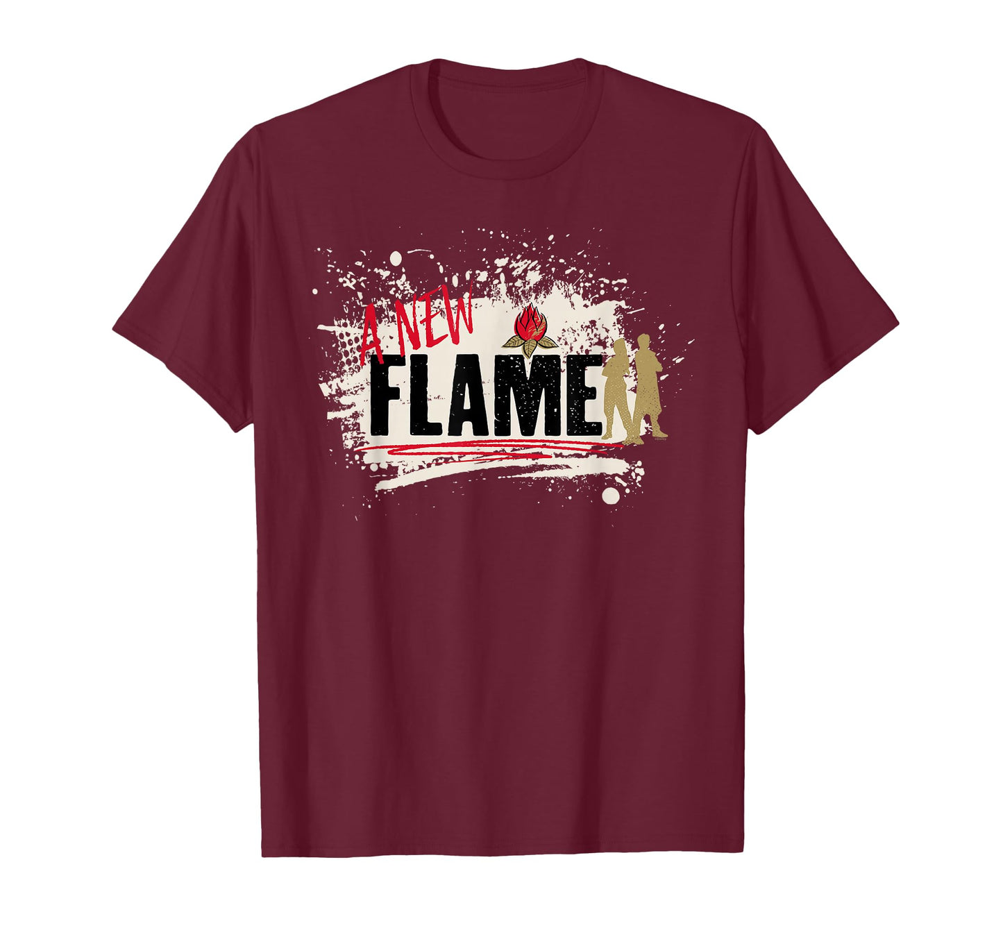 Disney Zombies 4 Nova & Victor A New Flame Silhouette T-Shirt