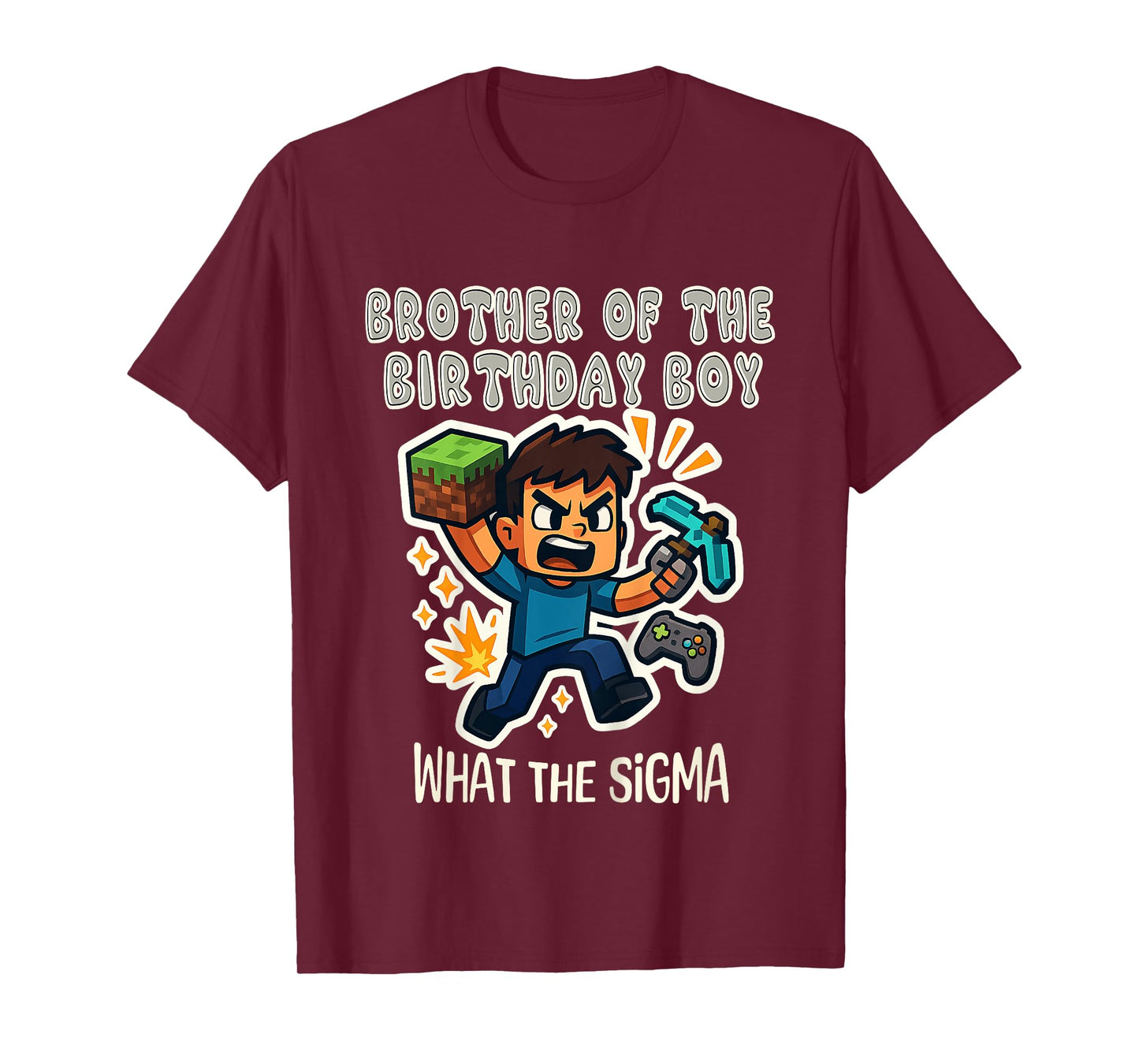 Kids Brother of the Birthday Boy – Sigma Gamer Mining T-Shirt