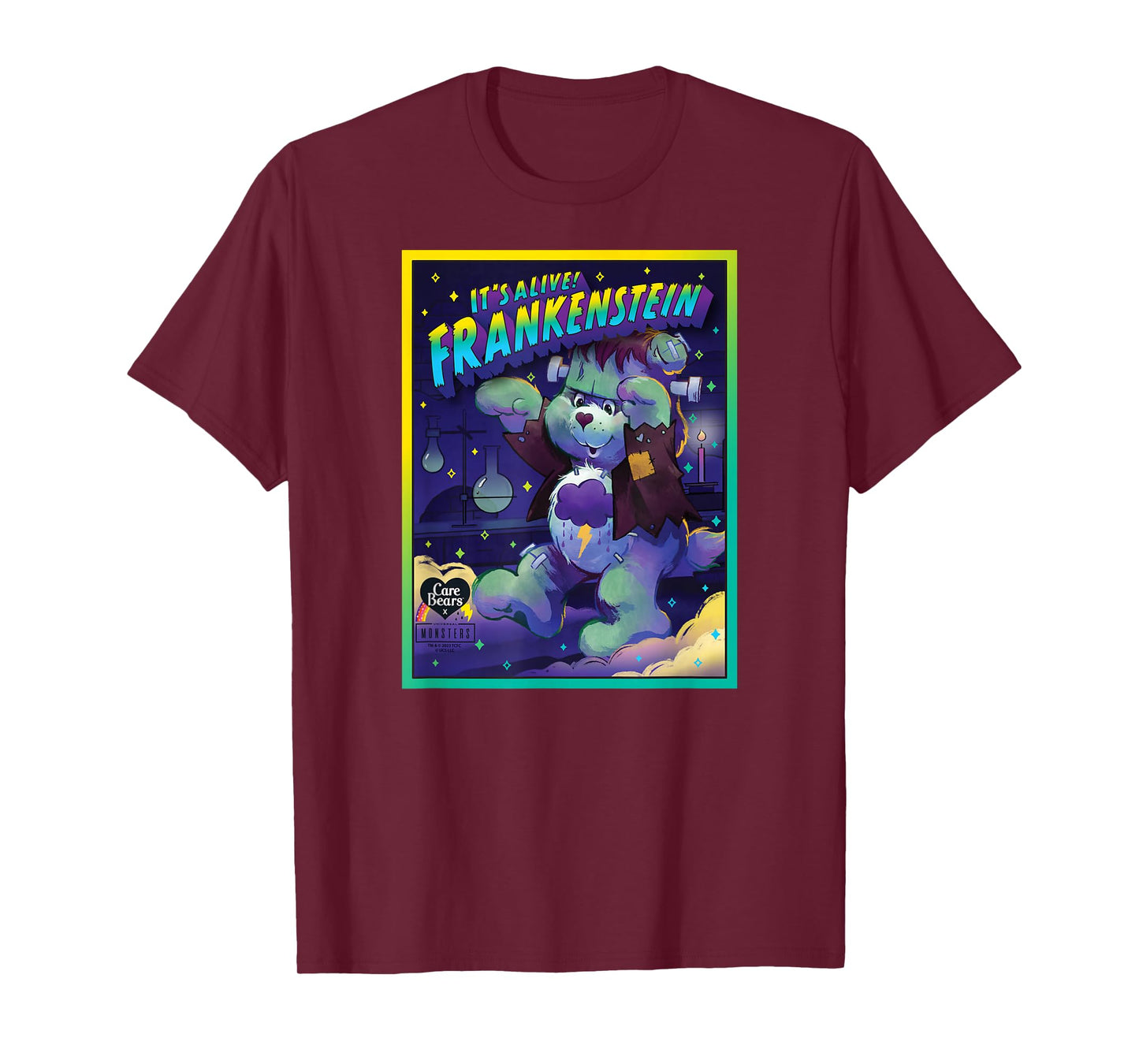 Care Bears x Universal Monsters Grumpy Bear Frankenstein T-Shirt