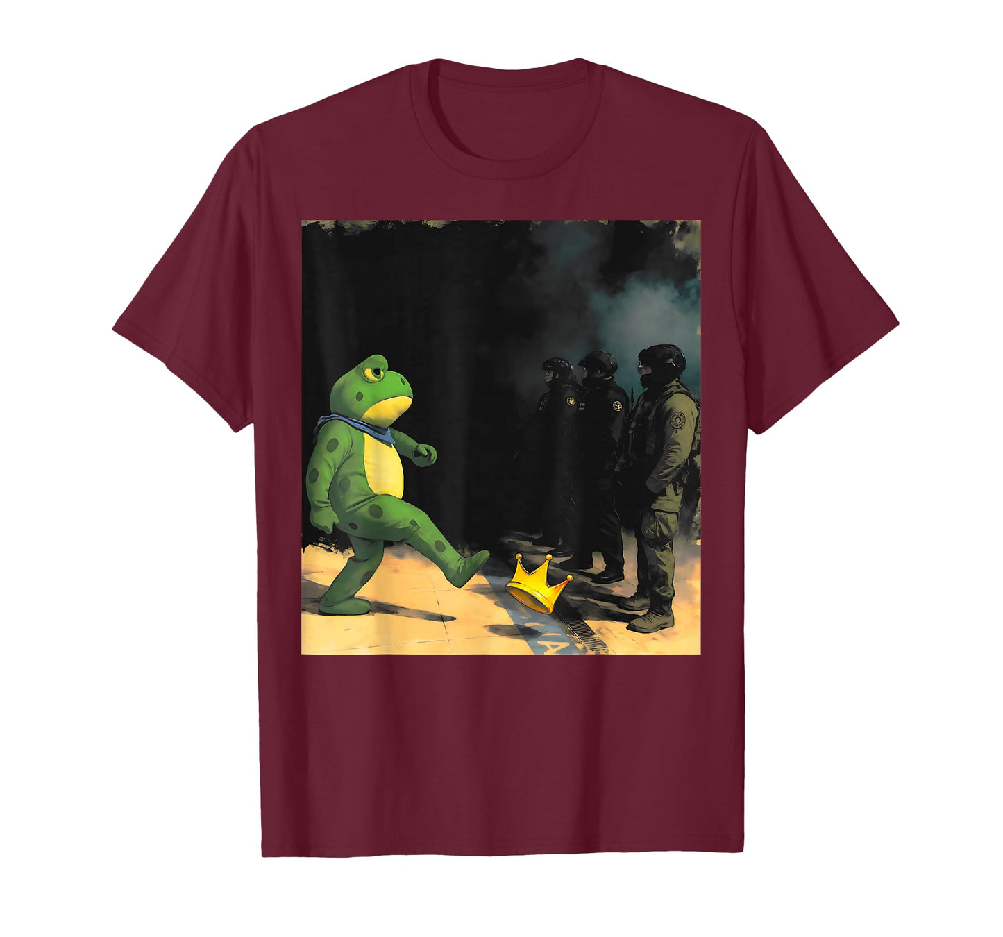 No Kings Patriotic Men Women Liberty Frog Protest T-Shirt