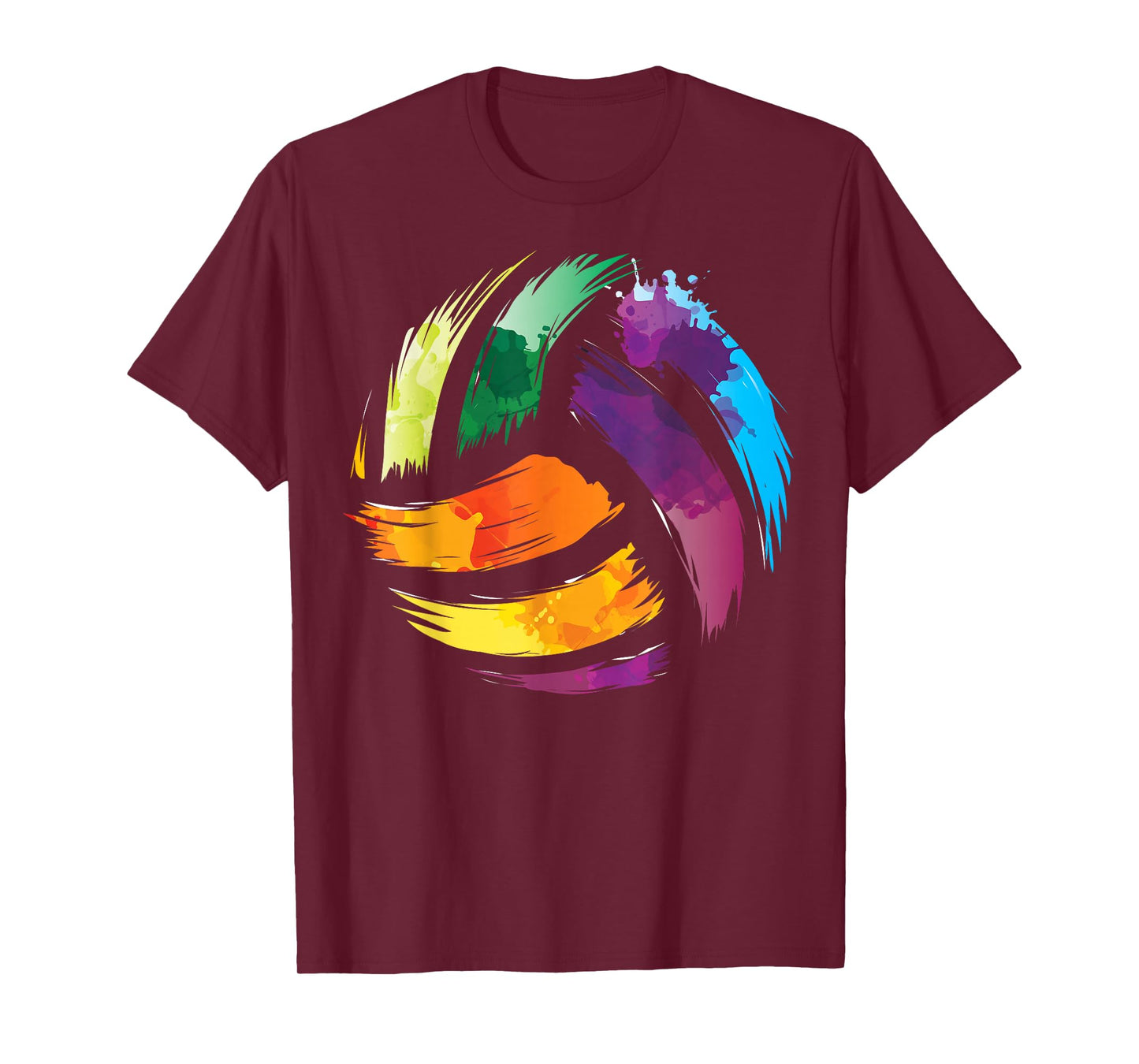 Colorful Volleyball | Cute Colorsplash Ball Gift T-Shirt