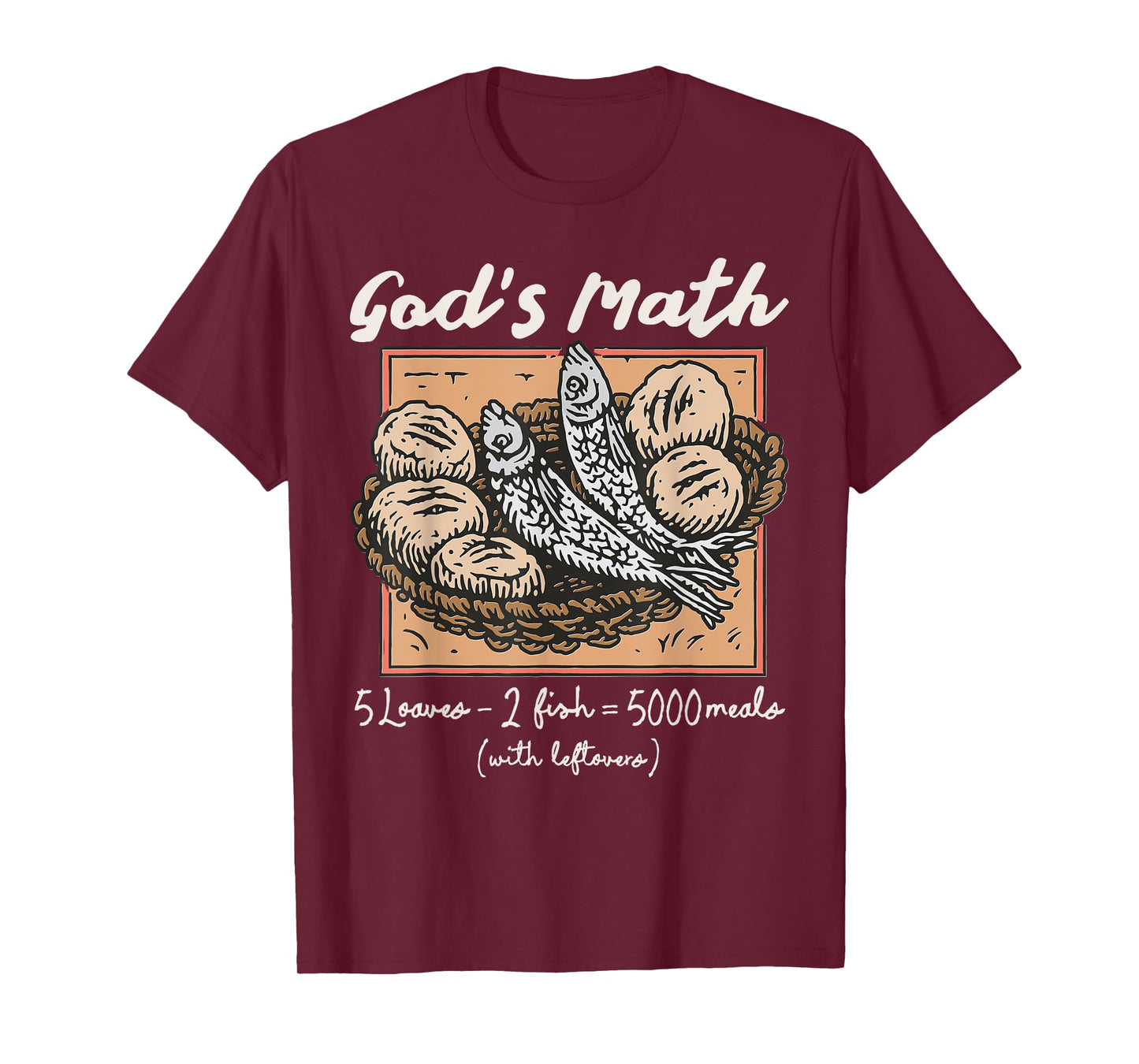 Christian 2 Fishes 5 Breads 5000 Against T-Shirt