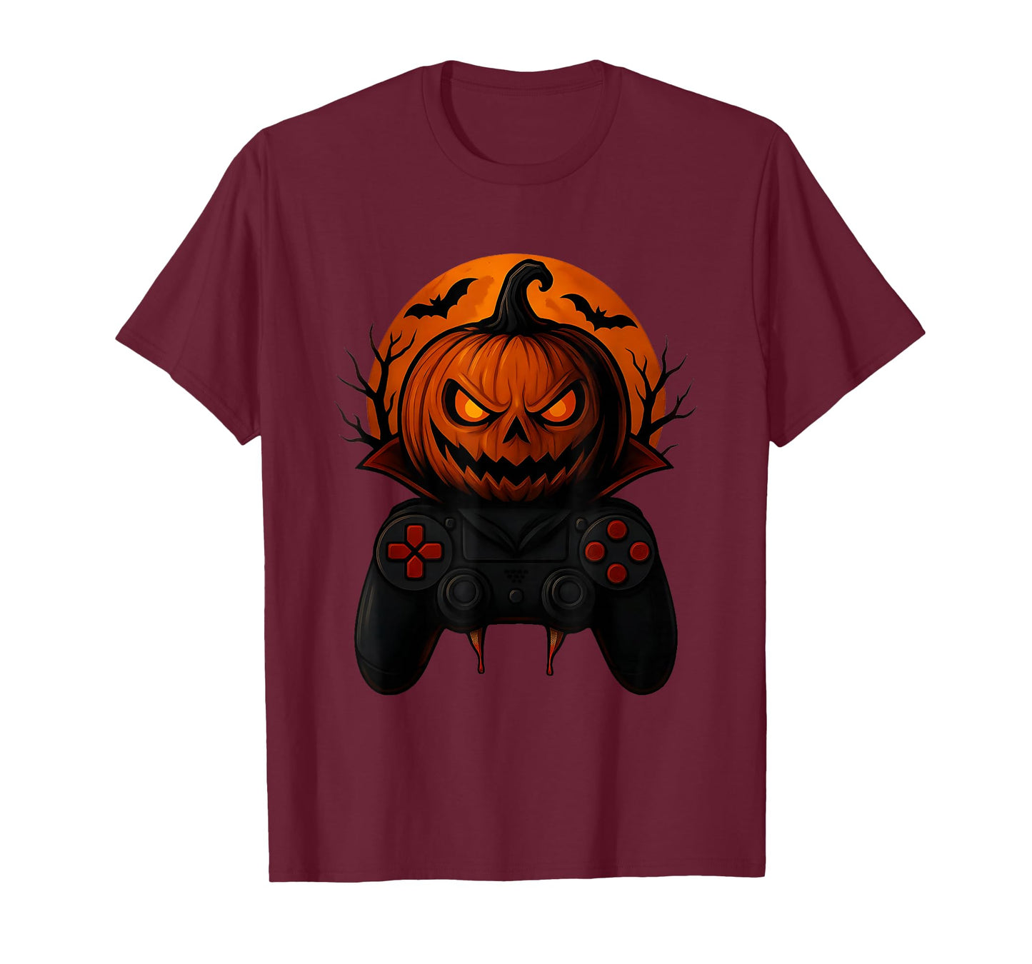 Halloween Gaming Controller Spooky Pumpkin Gamer Boys & Kids T-Shirt